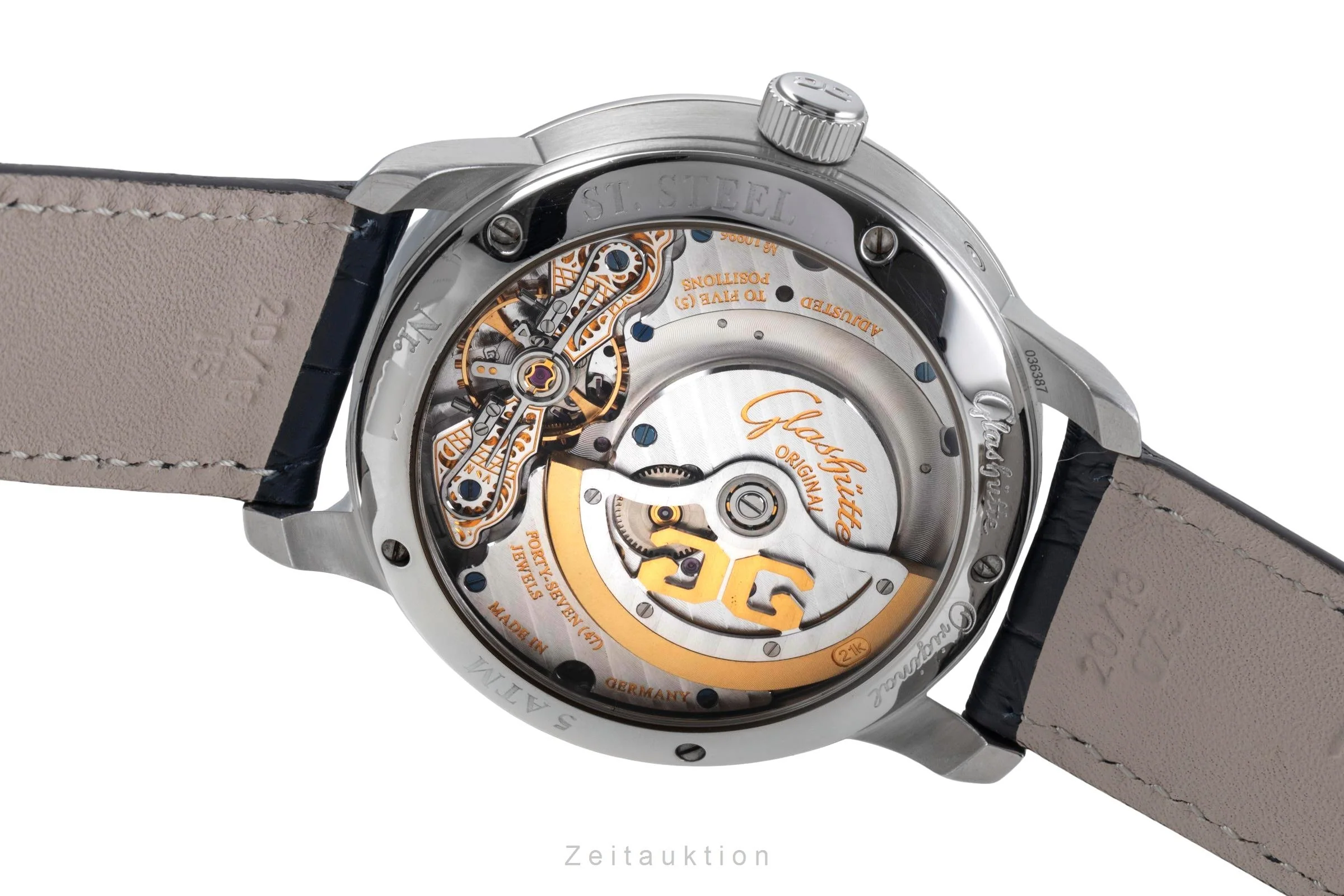 Glashütte PanoMaticLunar steel automatic men's watch 1-90-02-42-32 LP: 11400EUR  [2505729] - Image 13