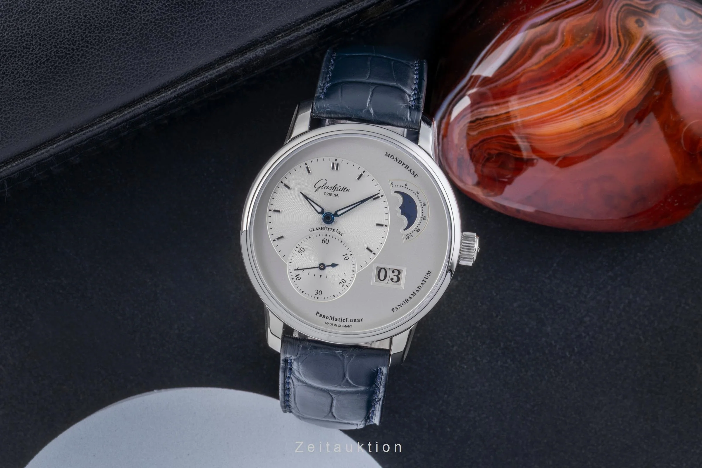 Glashütte PanoMaticLunar steel automatic men's watch 1-90-02-42-32 LP: 11400EUR  [2505729] - Image 4