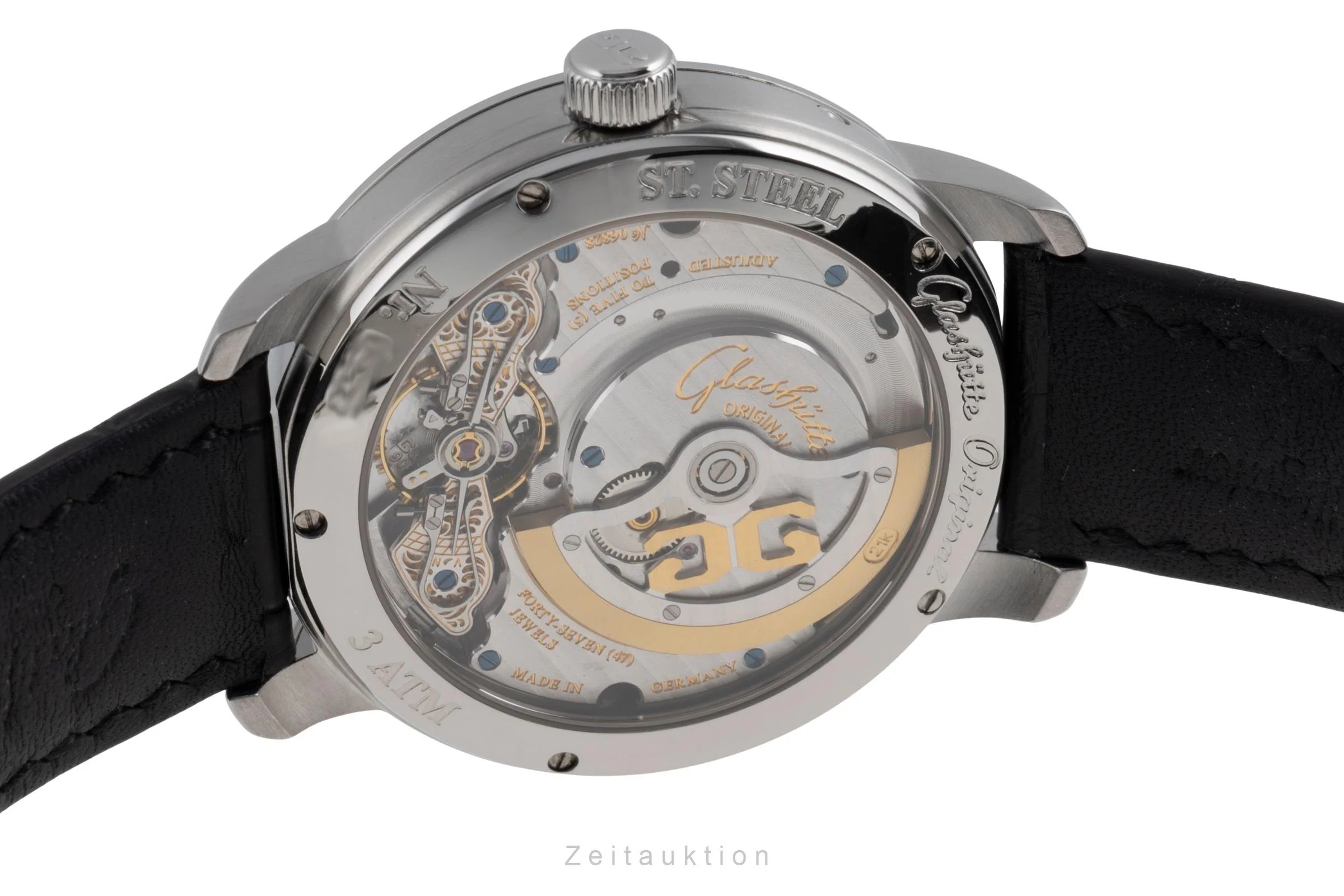 Glashütte PanoMaticLunar steel automatic men's watch 90-02-36-12-05  [2503332] - Image 12