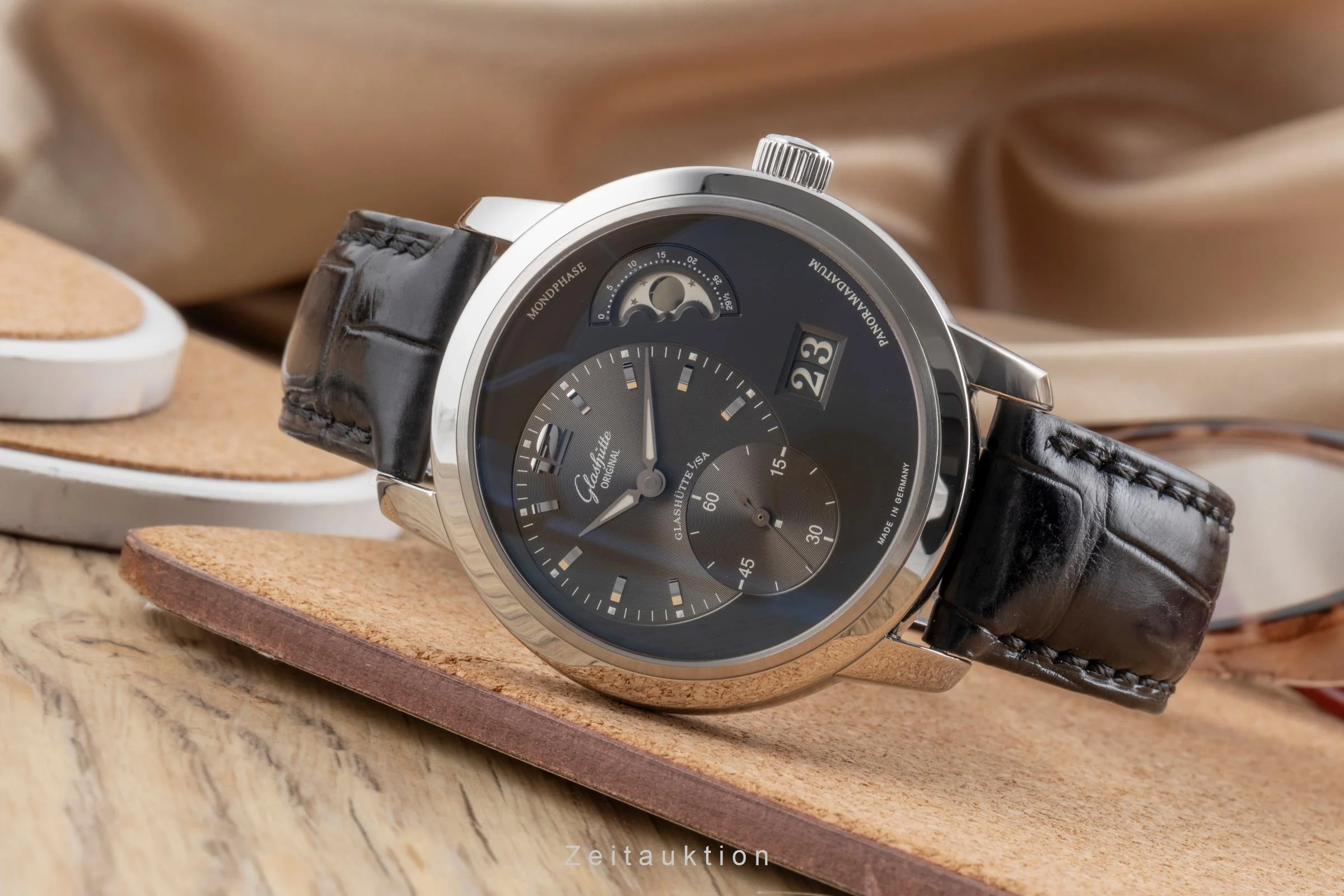 Glashütte PanoMaticLunar steel automatic men's watch 90-02-36-12-05  [2503332] - Image 3
