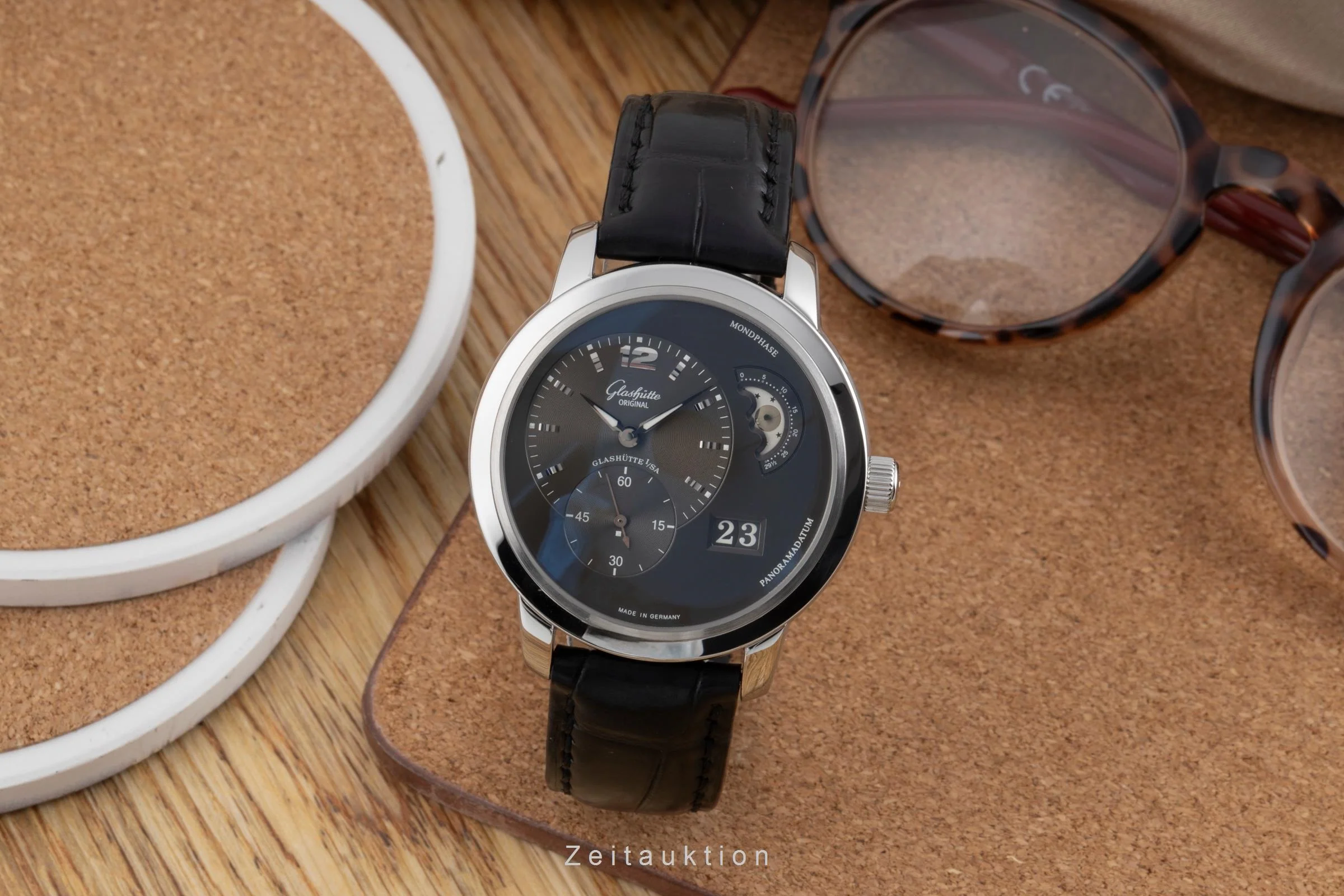 Glashütte PanoMaticLunar steel automatic men's watch 90-02-36-12-05  [2503332] - Image 4