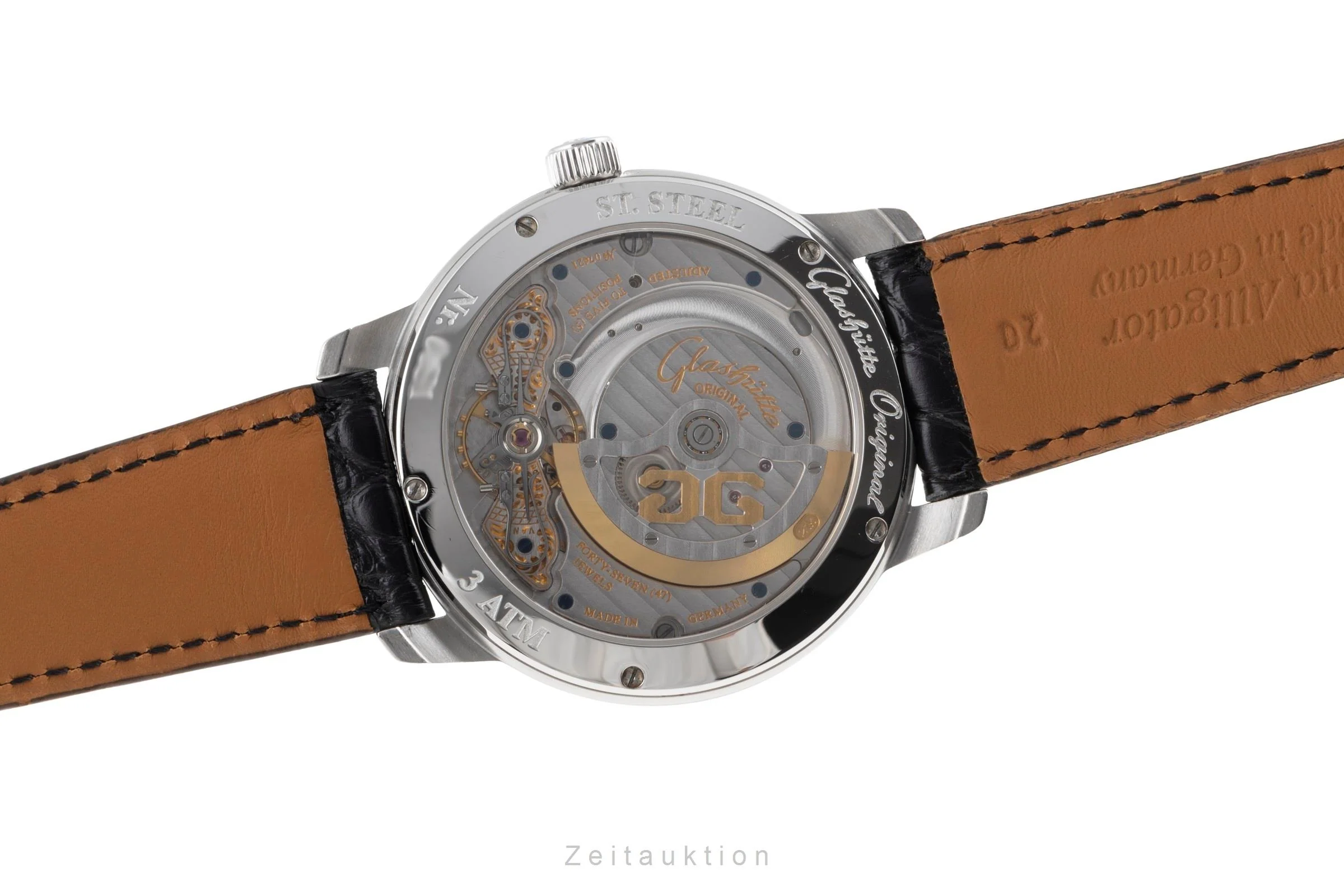 Glashütte PanoMaticLunar steel automatic men's watch 90-02-36-12-05  [2504105] - Image 12