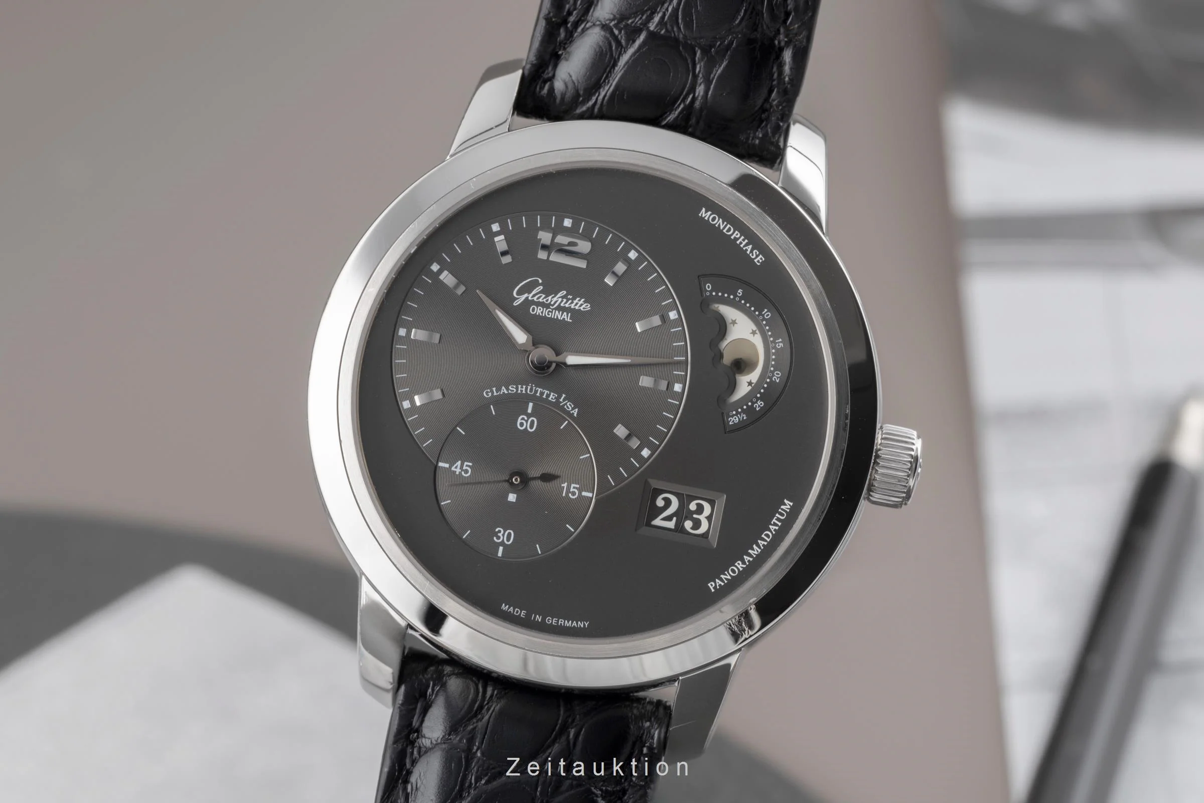 Glashütte PanoMaticLunar steel automatic men's watch 90-02-36-12-05  [2504105] - Image 2
