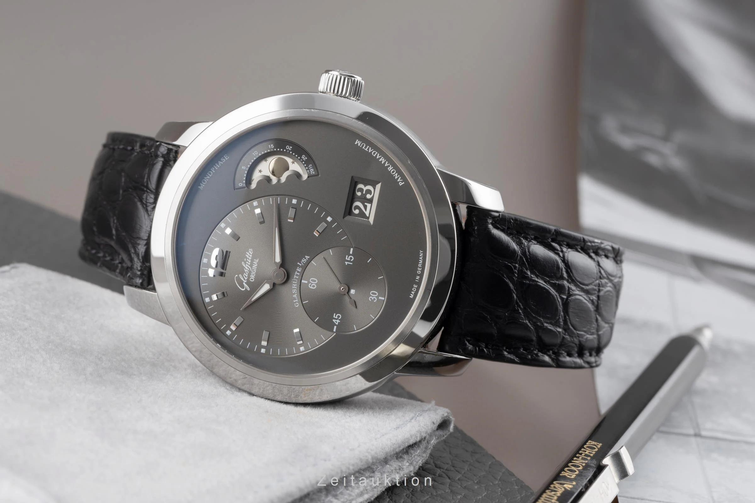 Glashütte PanoMaticLunar steel automatic men's watch 90-02-36-12-05  [2504105] - Image 3