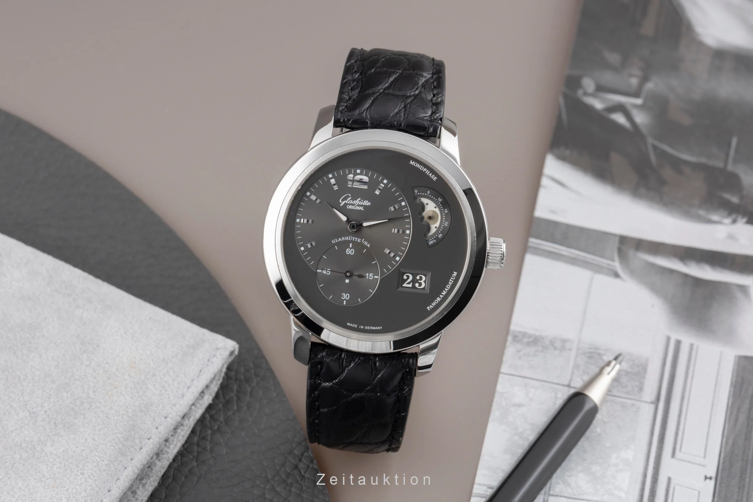 Glashütte PanoMaticLunar steel automatic men's watch 90-02-36-12-05  [2504105] - Image 4