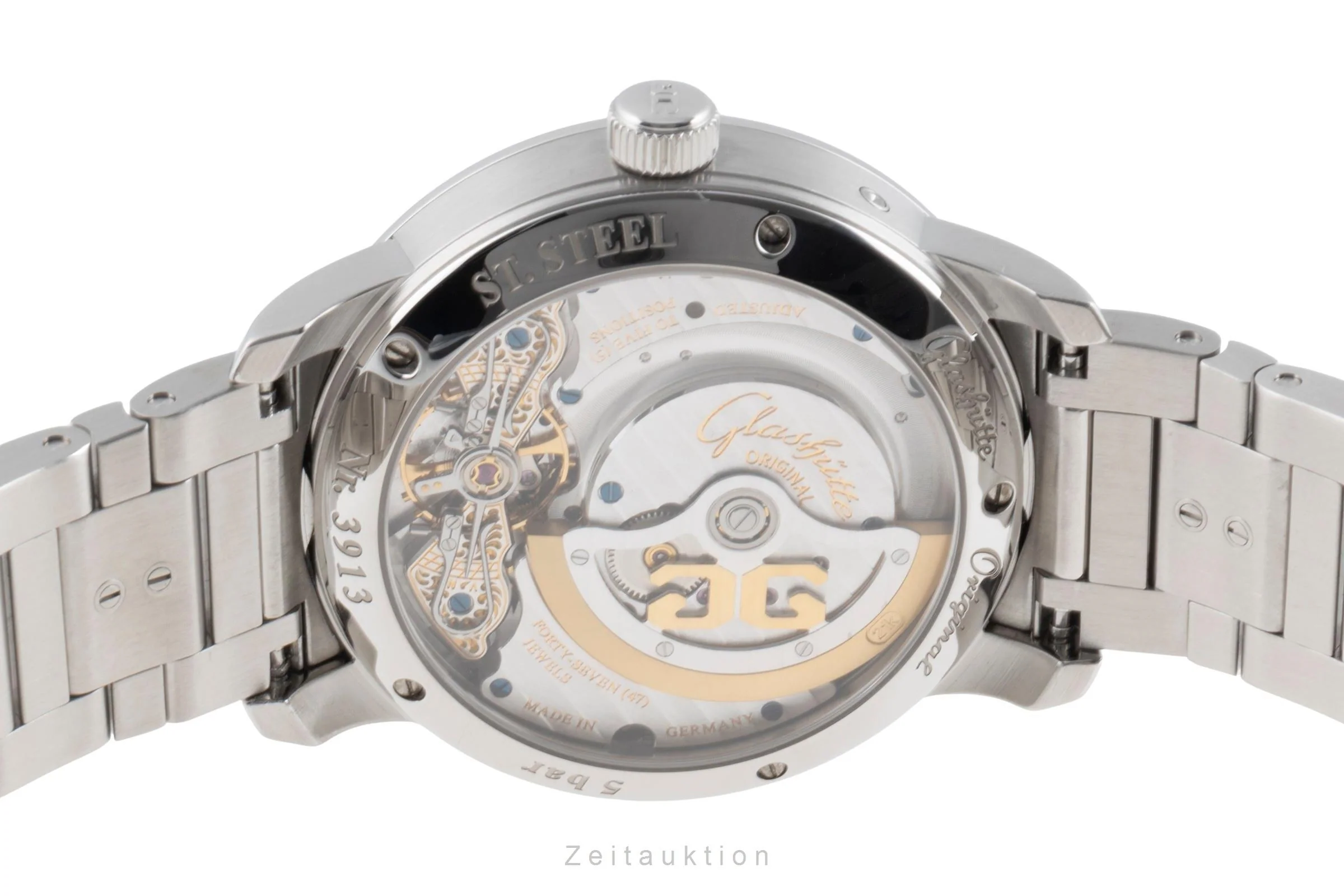 Glashütte PanoMaticLunar steel automatic men's watch 90.02.42.32.24  [2504315] - Image 11