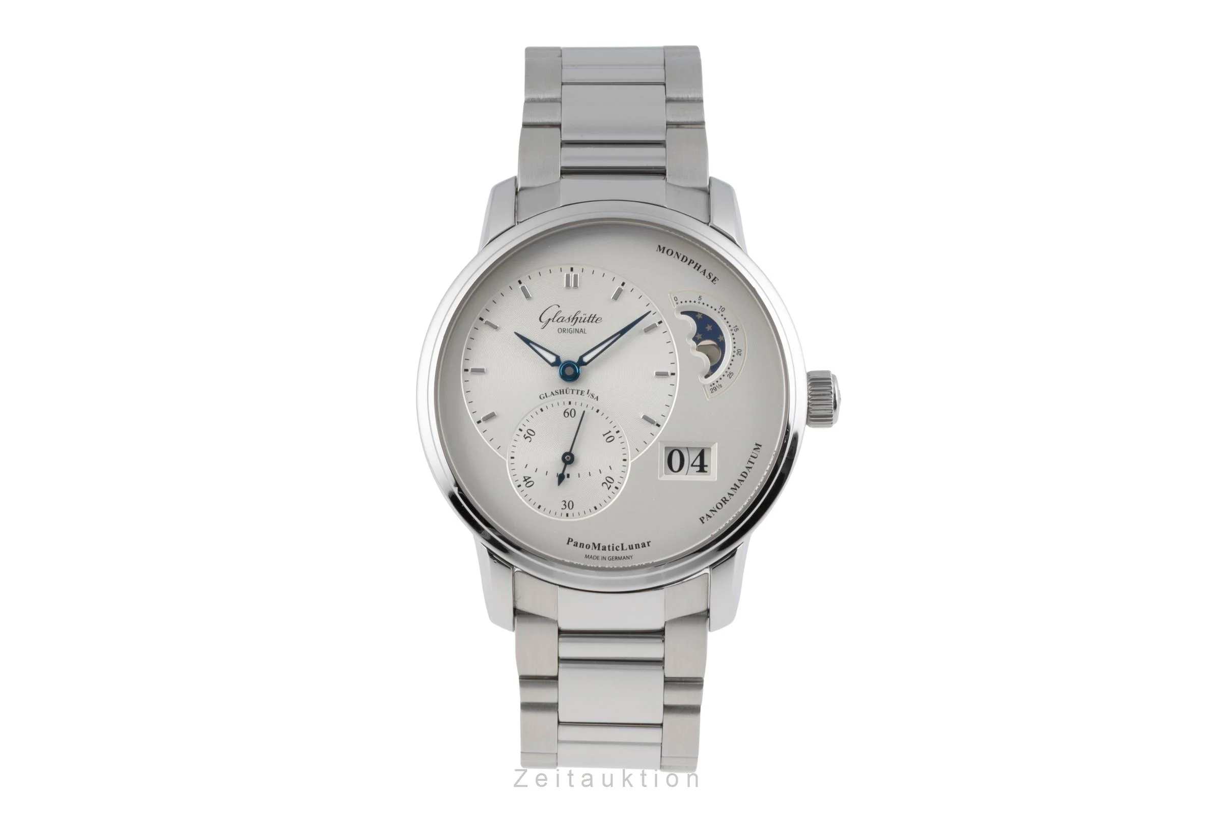 Glashütte PanoMaticLunar steel automatic men's watch 90.02.42.32.24  [2504315] - Image 5