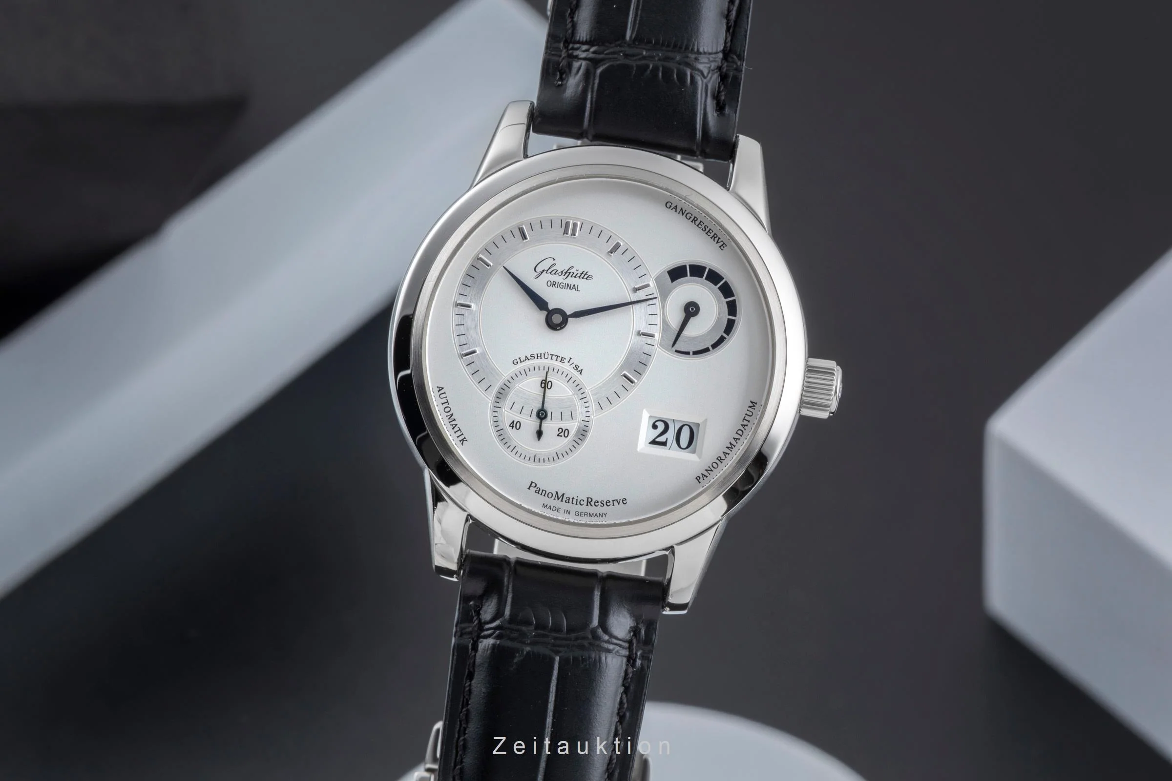 Glashütte PanoMaticReserve steel automatic men's watch 90-03-02-02-04 LP: 11400EUR  [2504528] - Image 2