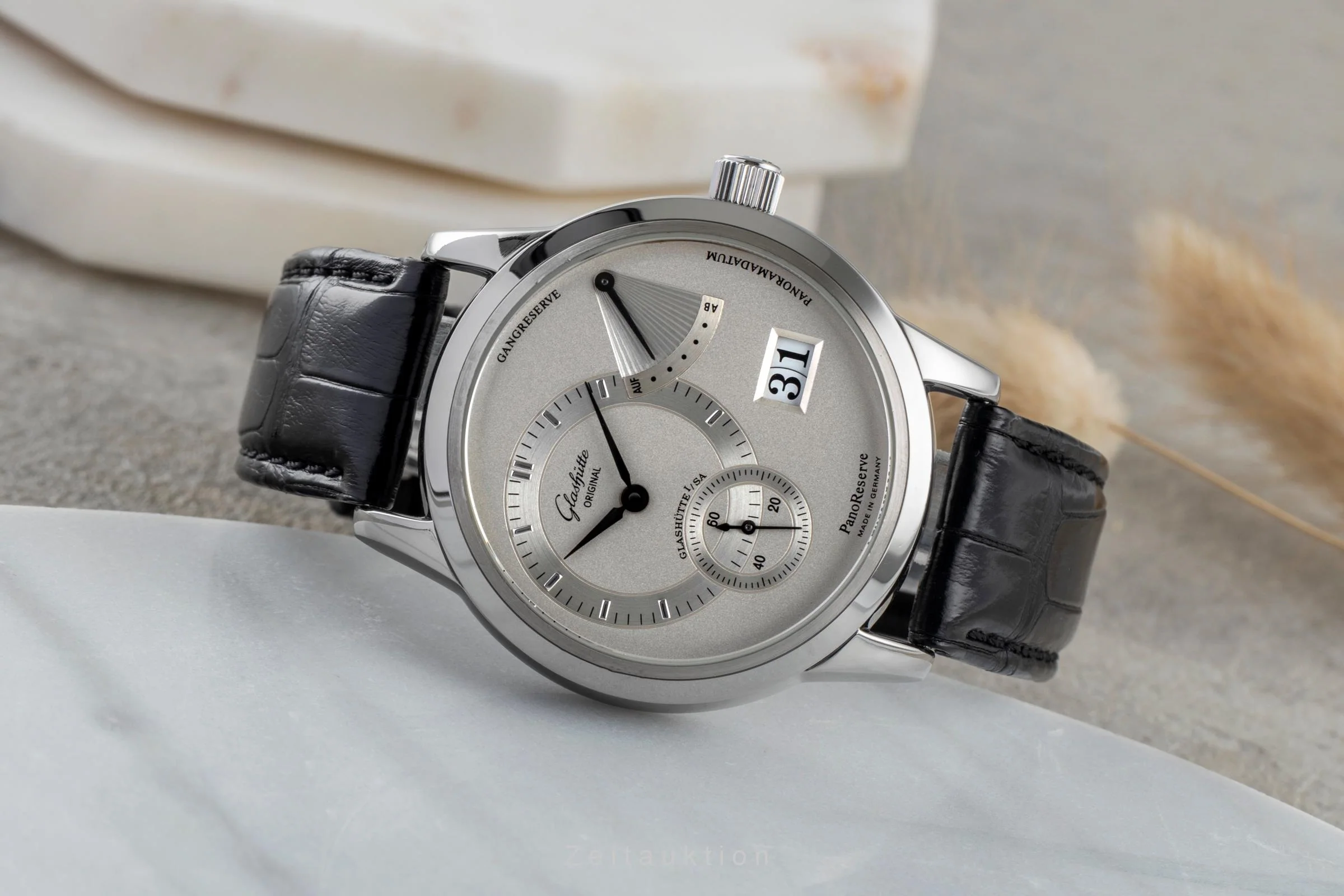 Glashütte PanoReserve steel manual winding men's watch 65-01-02-02-04  [2503632] - Image 3