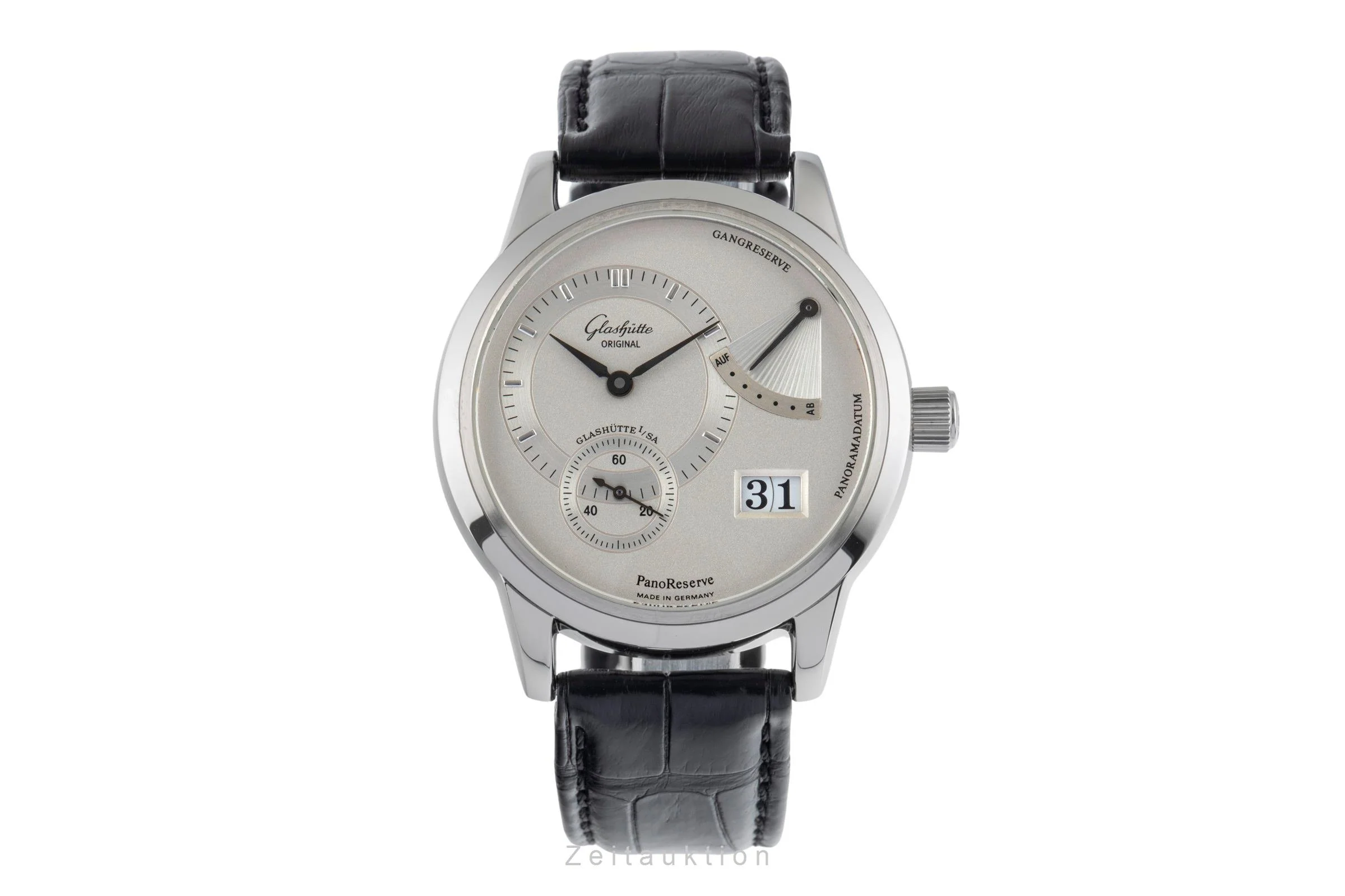 Glashütte PanoReserve steel manual winding men's watch 65-01-02-02-04  [2503632] - Image 5