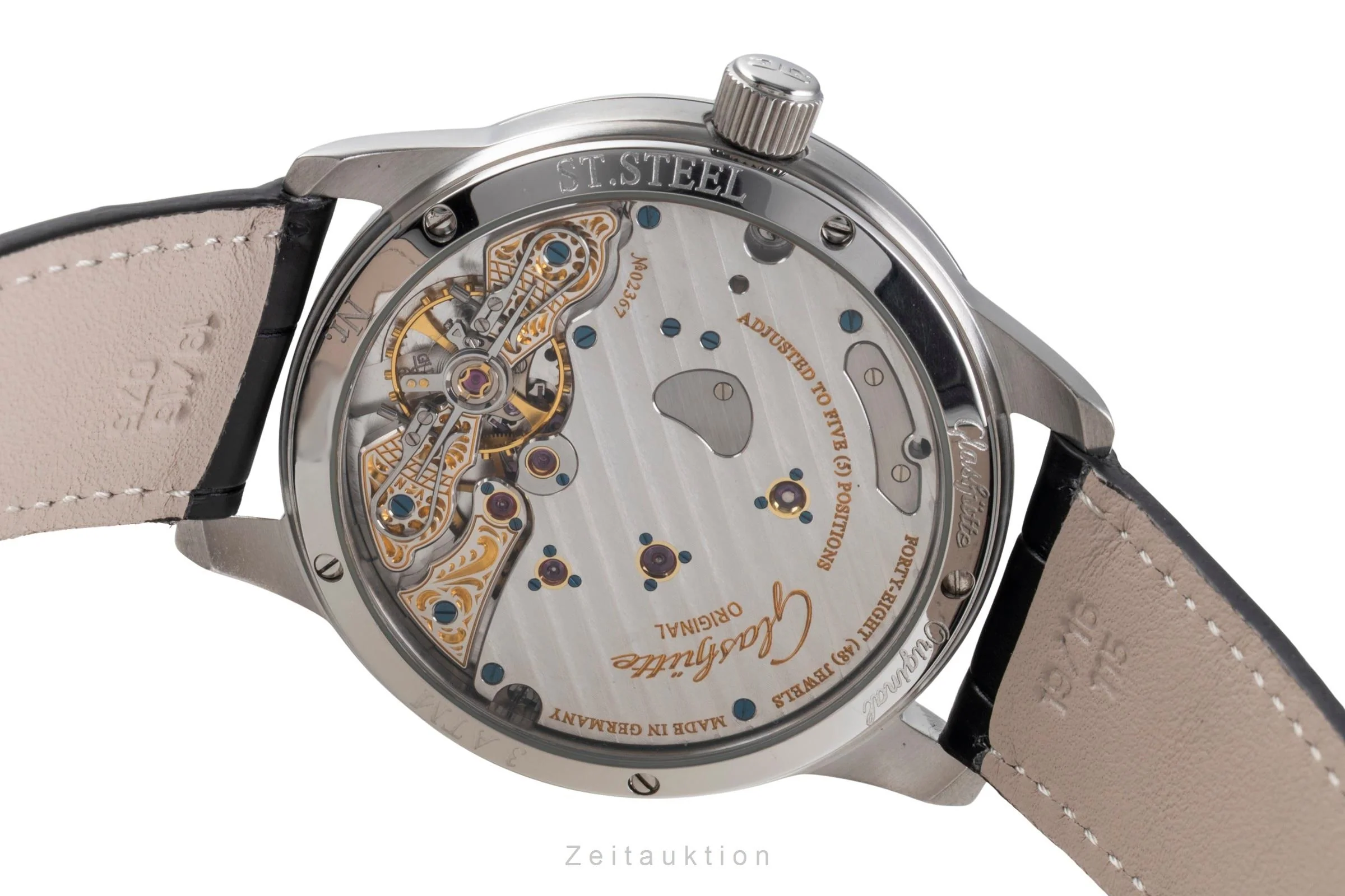 Glashütte PanoReserve steel manual winding men's watch 65-01-02-02-04	  [2505524] - Image 12