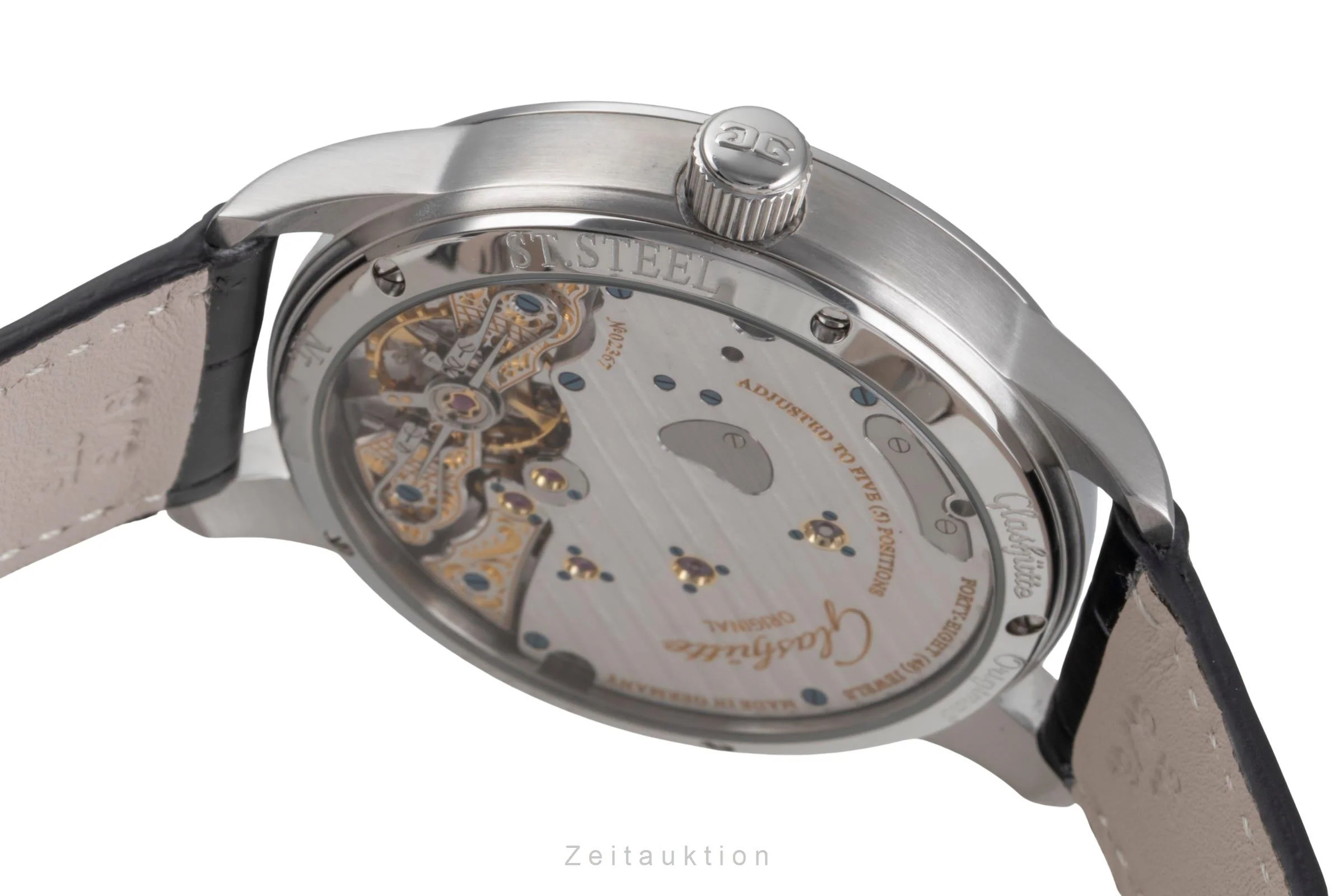 Glashütte PanoReserve steel manual winding men's watch 65-01-02-02-04	  [2505524] - Image 13