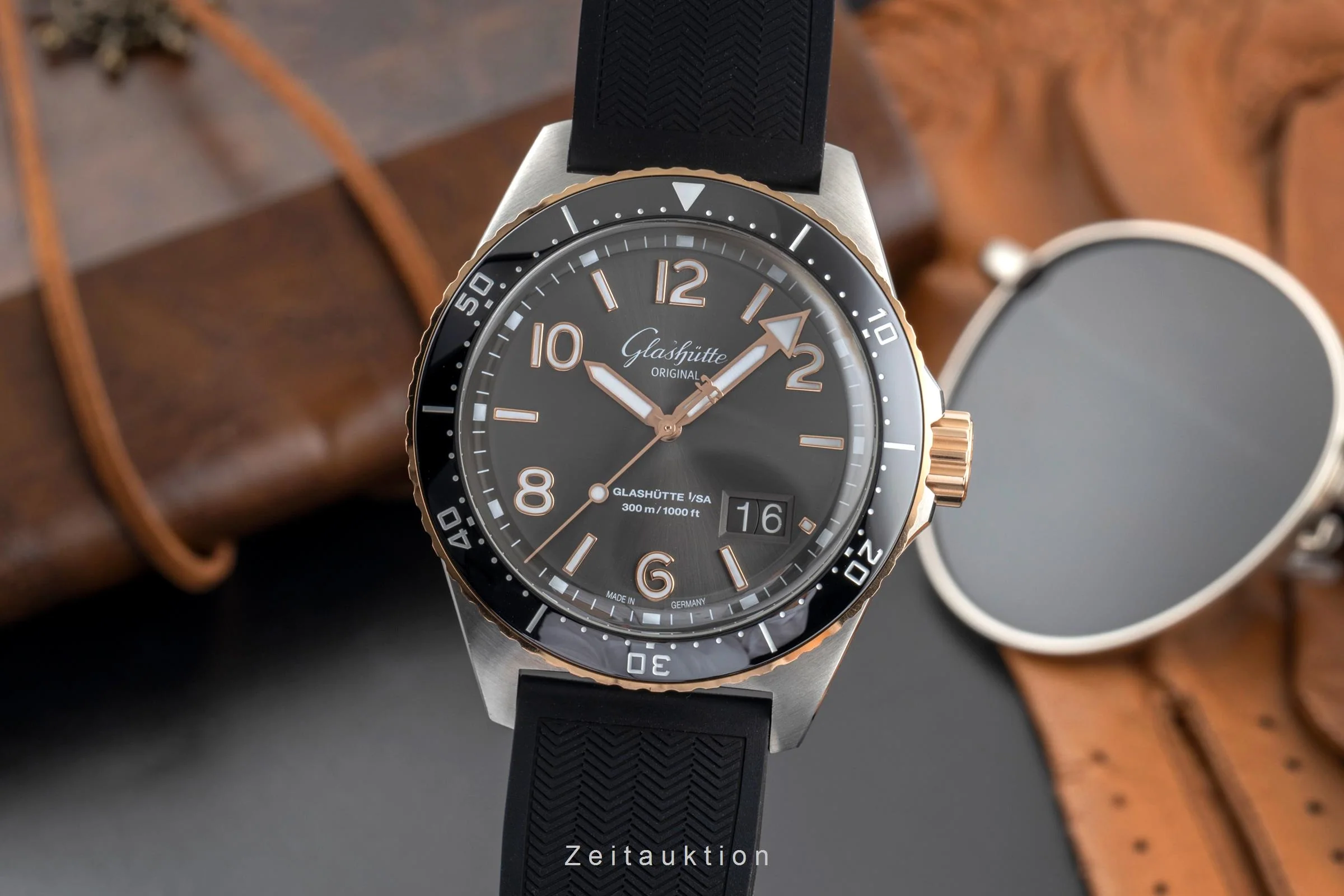 Glashütte SeaQ steel / gold automatic men's watch 1-36-13-04-91-06 LP: 16300EUR  [2503893] - Image 2