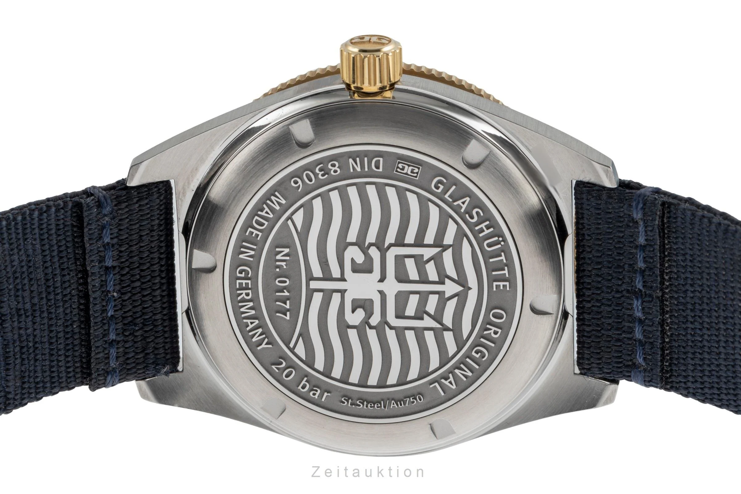 Glashütte SeaQ steel / gold automatic men's watch 1-39-11-10-90-34 LP: 13800EUR  [2504422] - Image 11