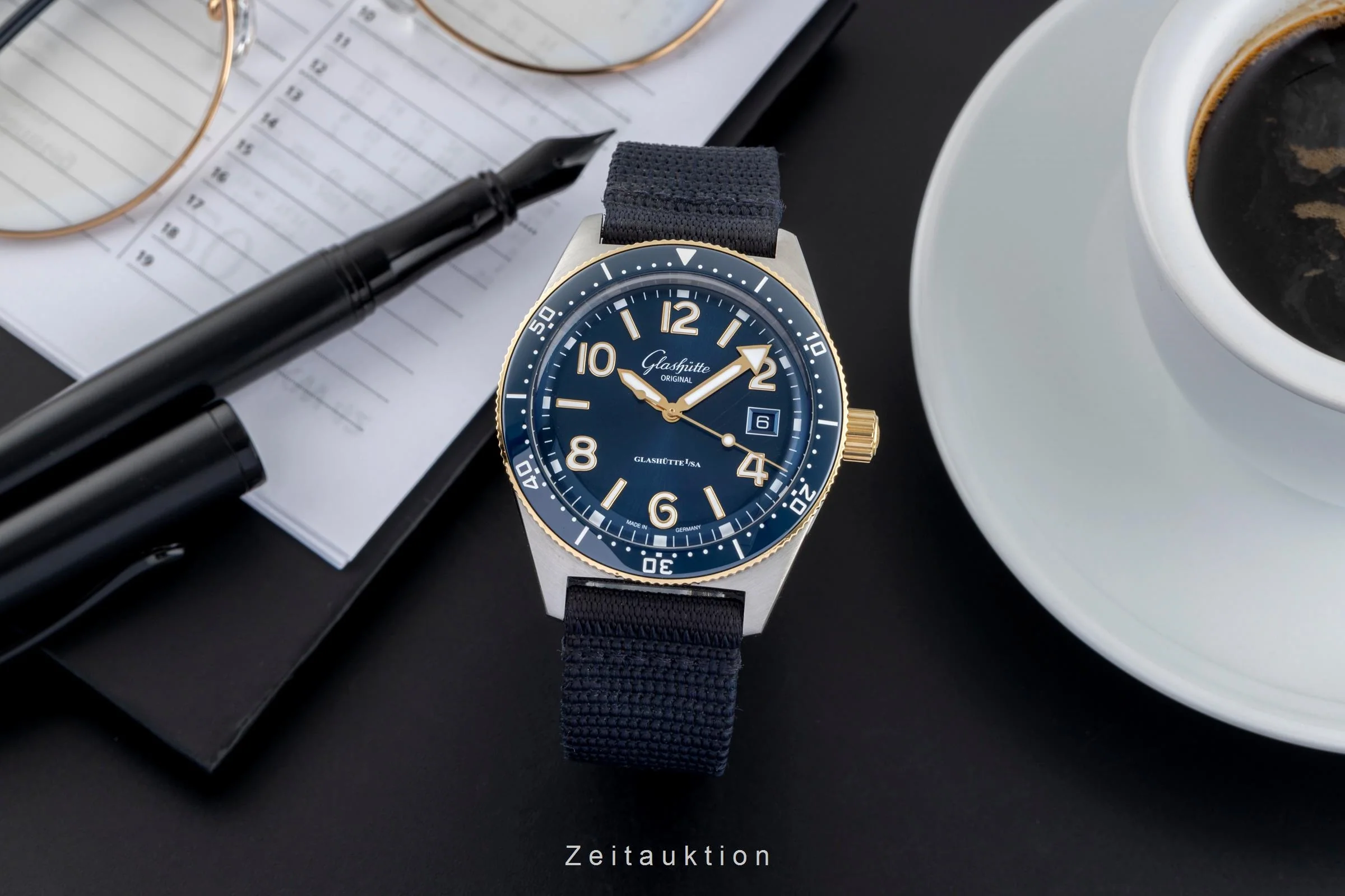 Glashütte SeaQ steel / gold automatic men's watch 1-39-11-10-90-34 LP: 13800EUR  [2504422] - Image 4