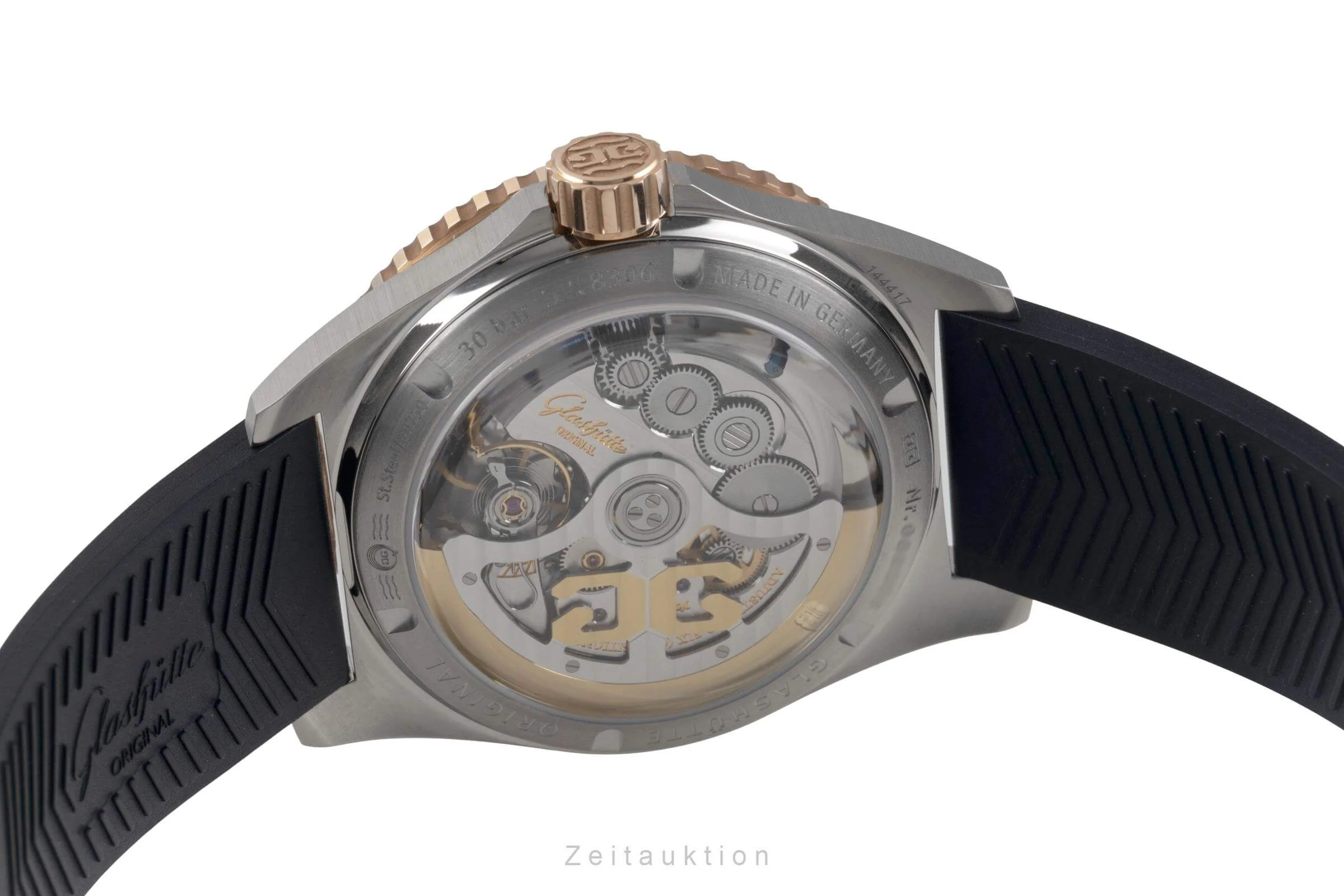 Glashütte SeaQ steel / gold automatic men's watch 136-13-04-91-33 LP: 16600EUR  [2501563] - Image 10