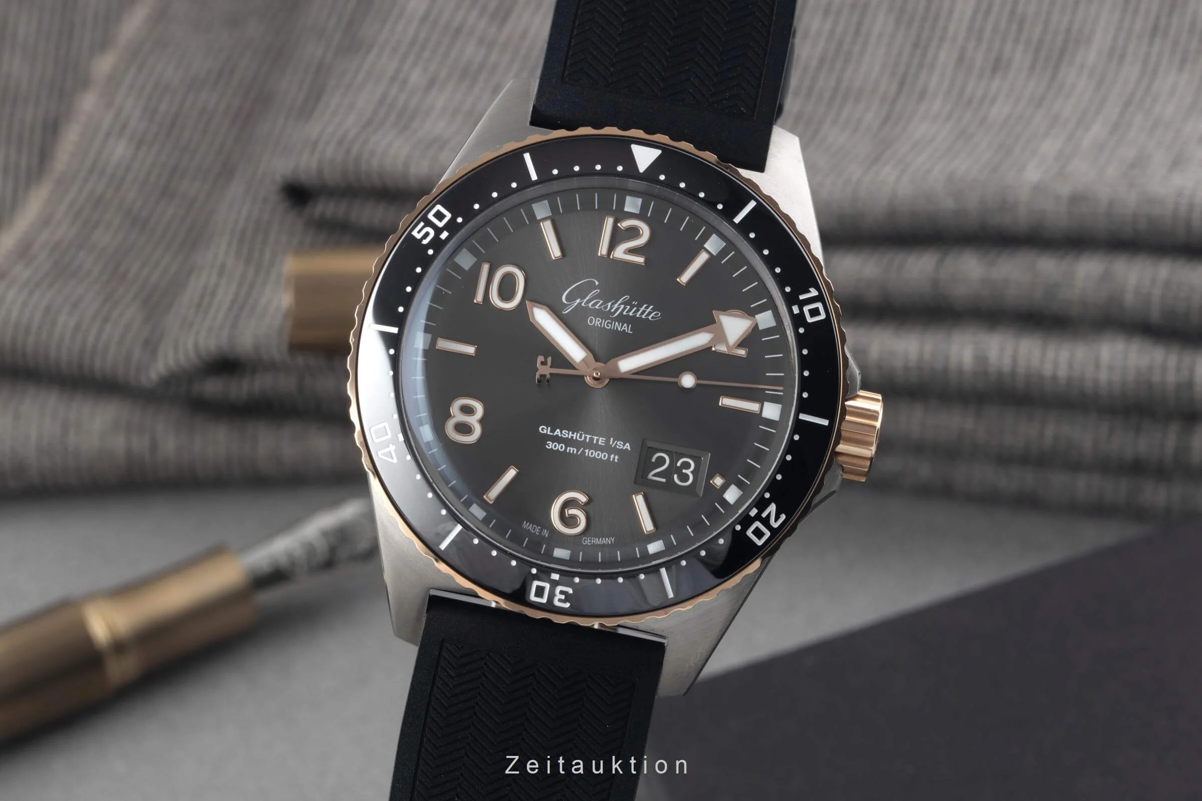 Glashütte SeaQ steel / gold automatic men's watch 136-13-04-91-33 LP: 16600EUR  [2501563] - Image 2