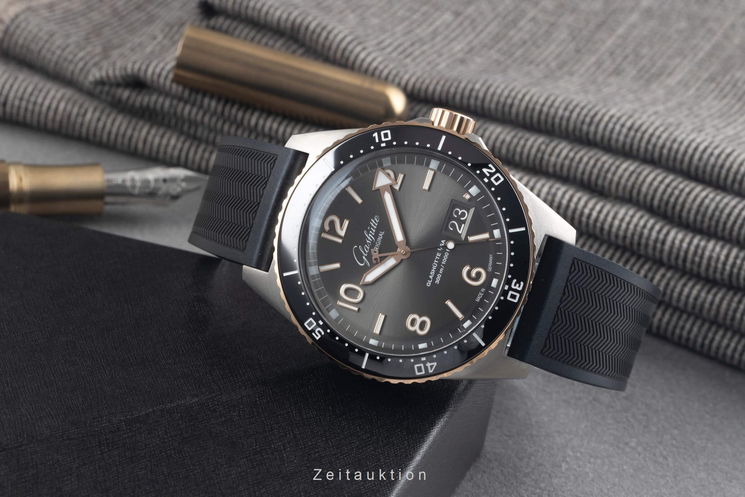 Glashütte SeaQ steel / gold automatic men's watch 136-13-04-91-33 LP: 16600EUR  [2501563] - Image 3