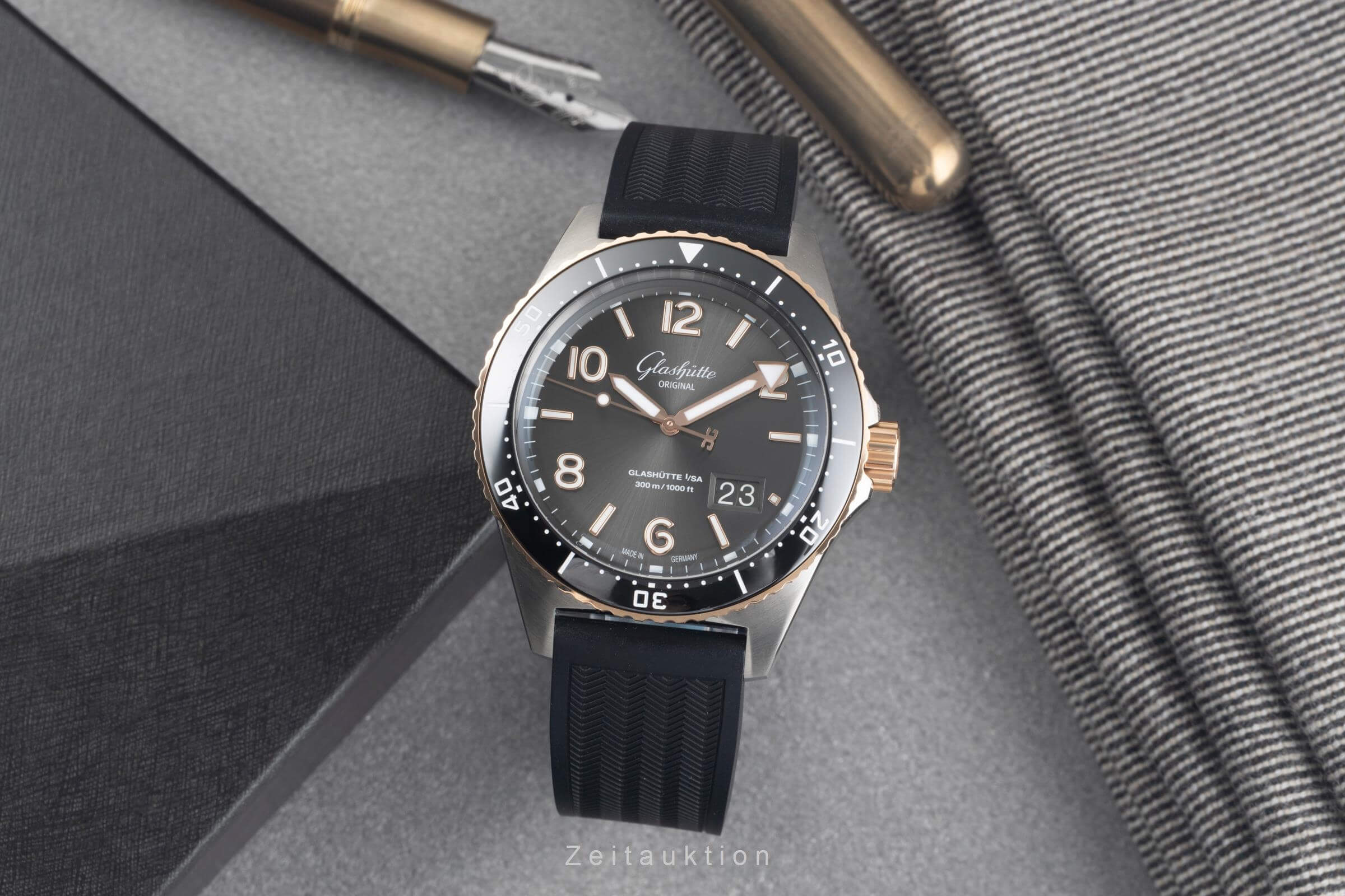 Glashütte SeaQ steel / gold automatic men's watch 136-13-04-91-33 LP: 16600EUR  [2501563] - Image 4