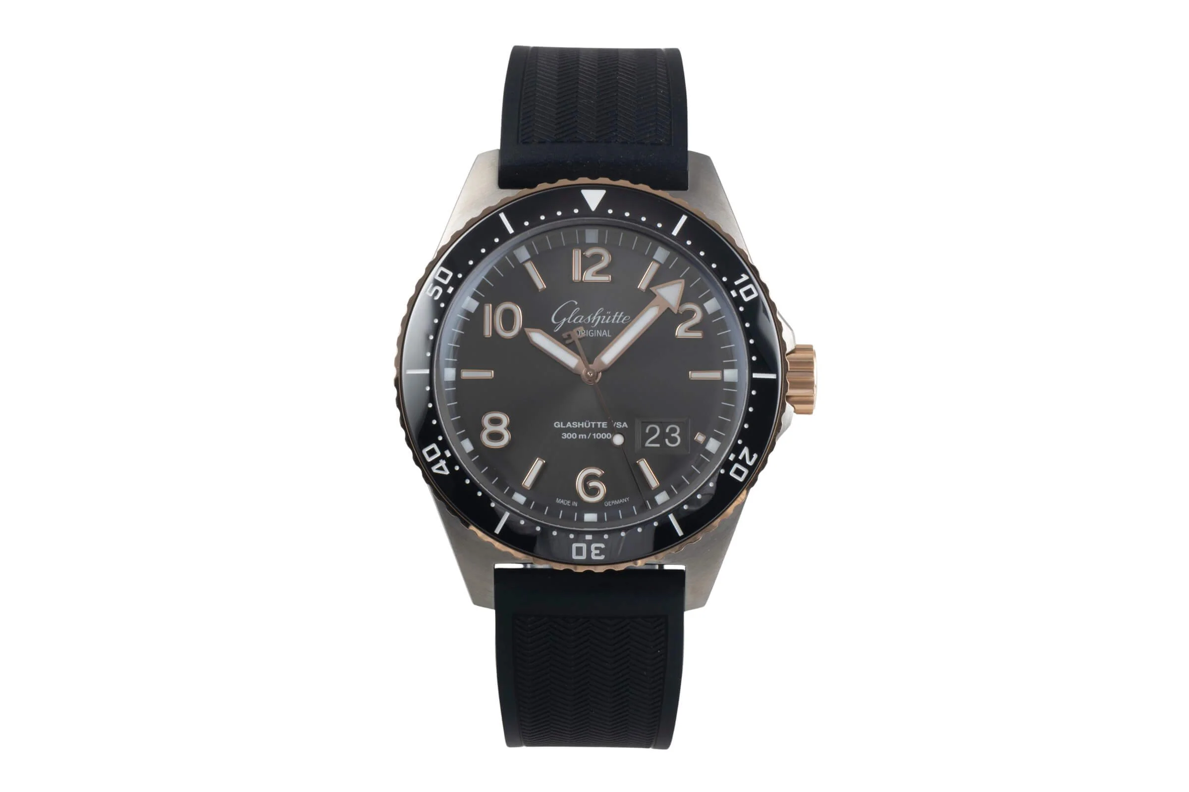 Glashütte SeaQ steel / gold automatic men's watch 136-13-04-91-33 LP: 16600EUR  [2501563] - Image 5