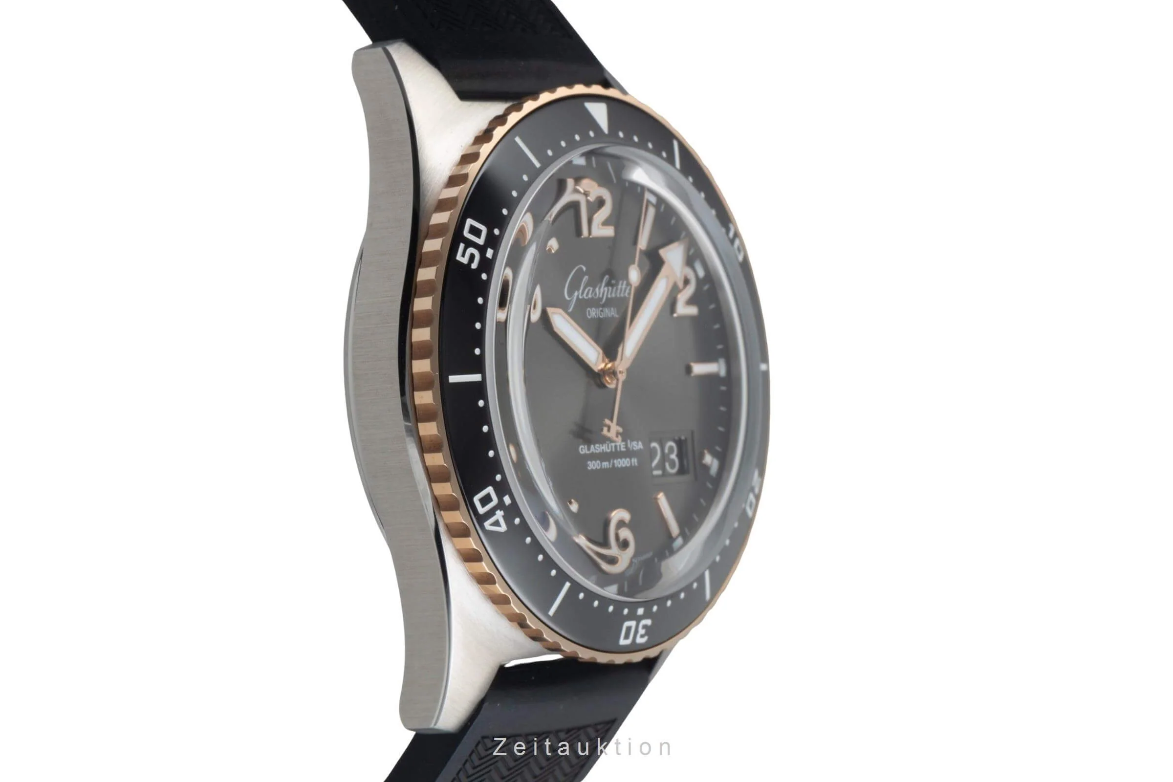Glashütte SeaQ steel / gold automatic men's watch 136-13-04-91-33 LP: 16600EUR  [2501563] - Image 8
