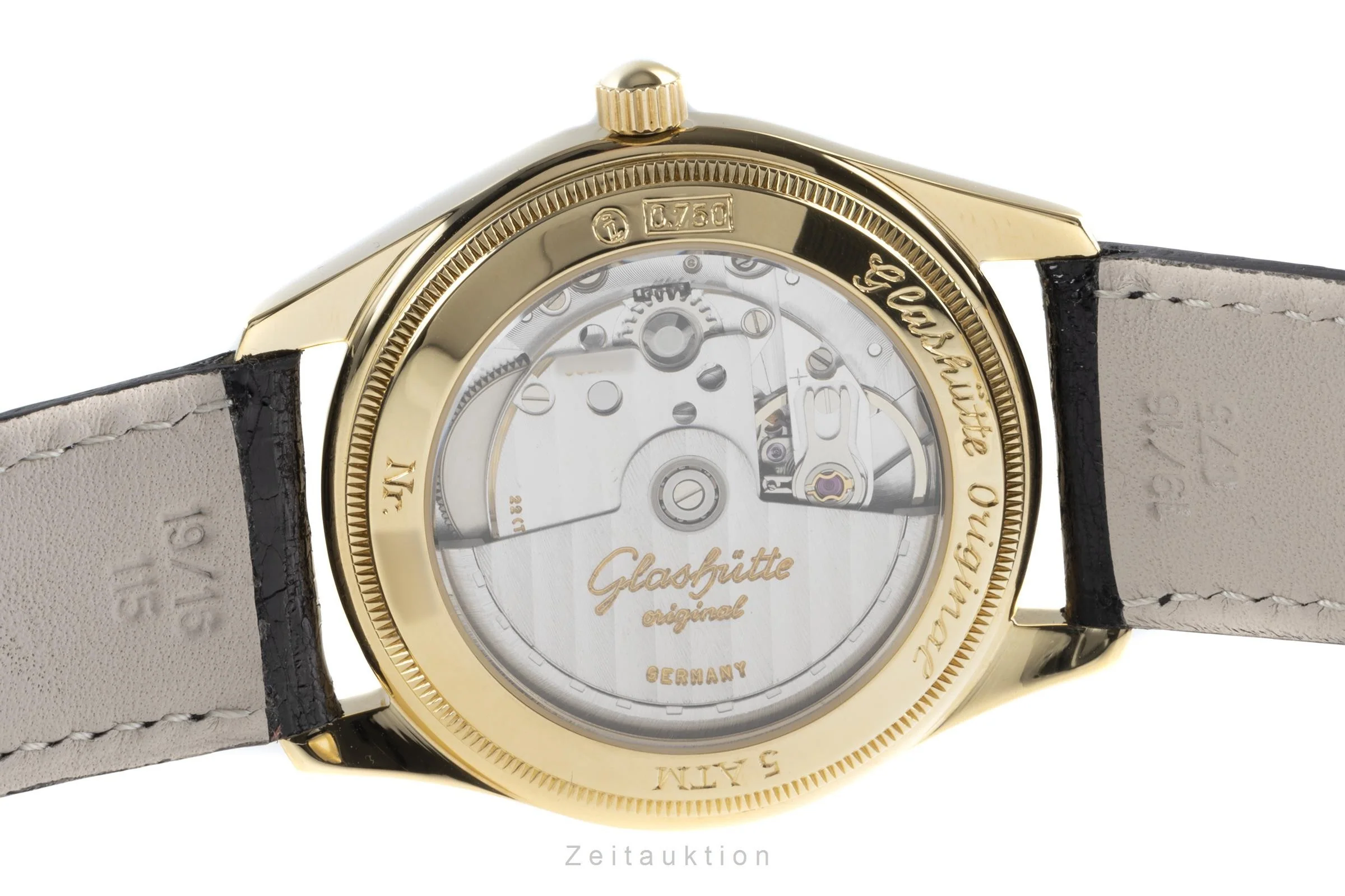 Glashütte Senator 18 ct gold automatic men's watch 10-33-04-02-04  [2203739] - Image 12