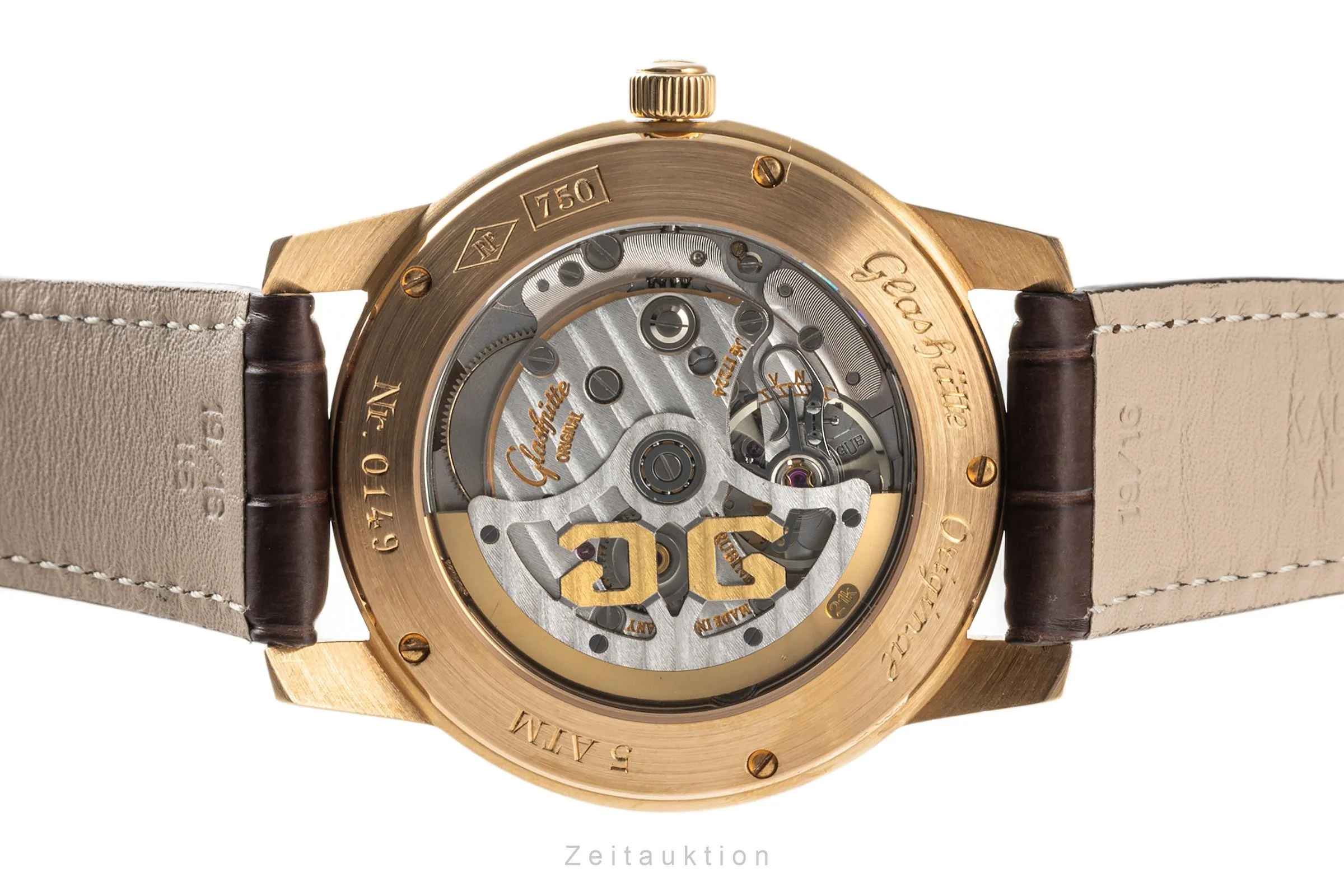 Glashütte Senator 18 ct gold automatic men's watch 39-11-12-12-04  [2305376] - Image 10