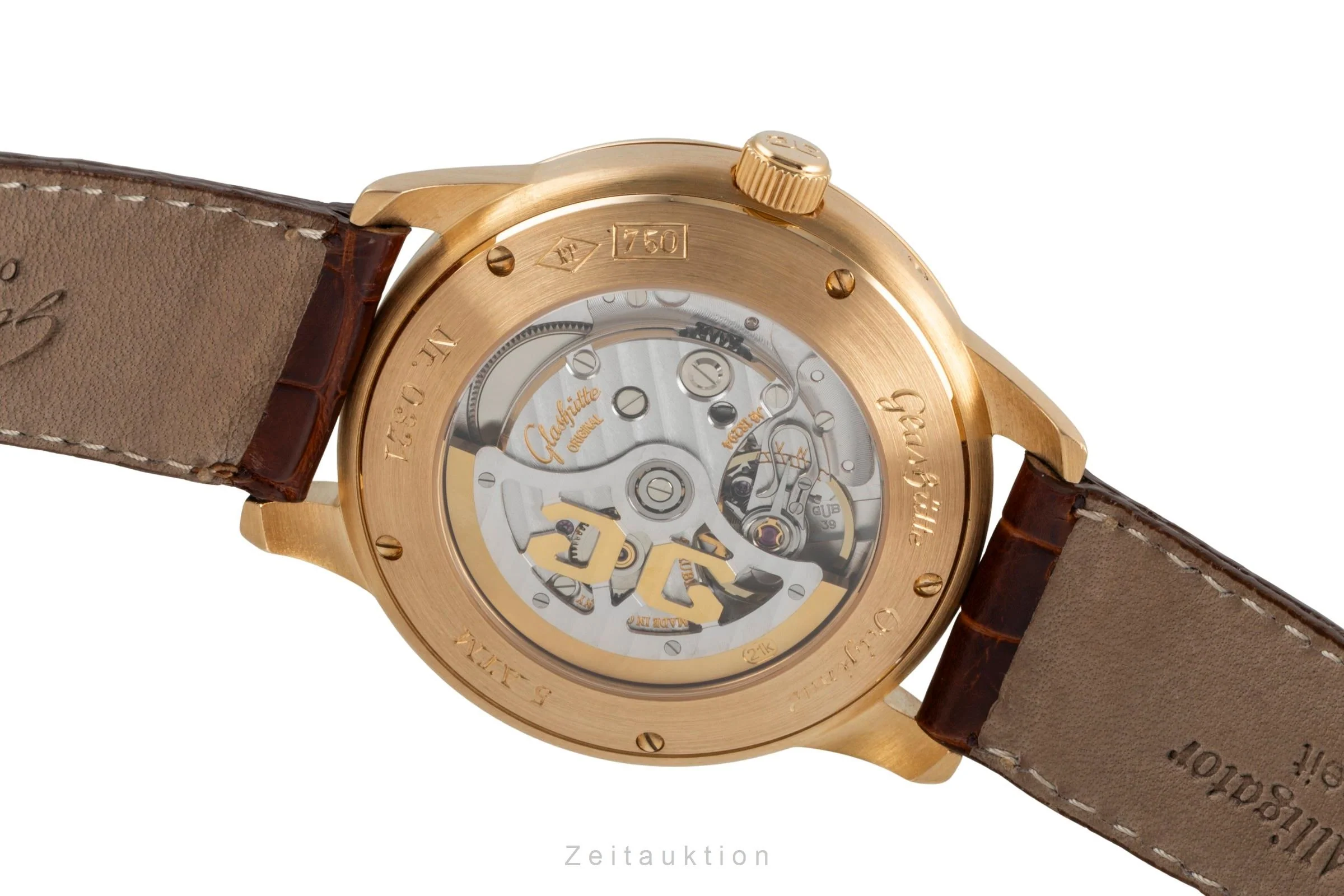Glashütte Senator 18 ct gold automatic men's watch 39-50-01-11-04  [2506967] - Image 12