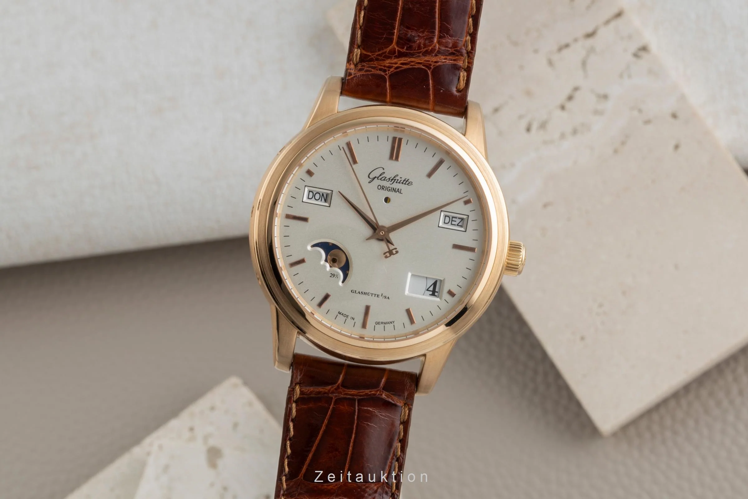 Glashütte Senator 18 ct gold automatic men's watch 39-50-01-11-04  [2506967] - Image 2