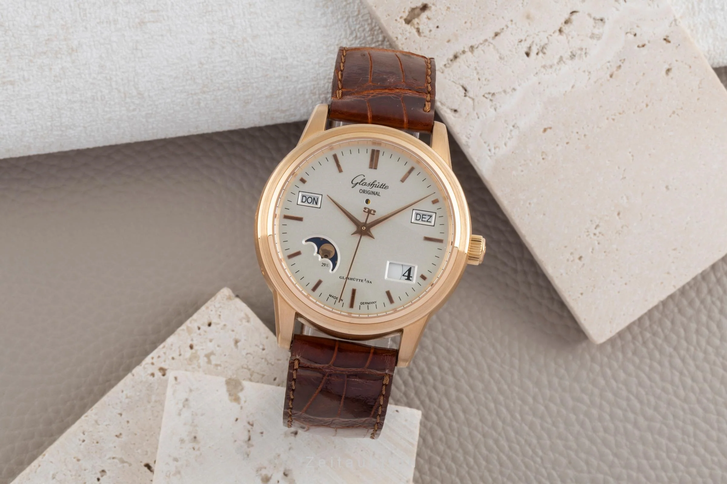 Glashütte Senator 18 ct gold automatic men's watch 39-50-01-11-04  [2506967] - Image 4