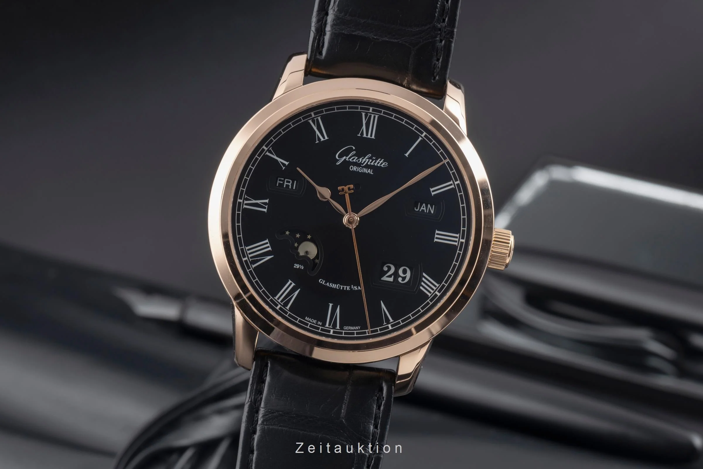 Glashütte Senator 18 ct red gold automatic men's watch 100-02-25-05-05  [2600546] - Image 2