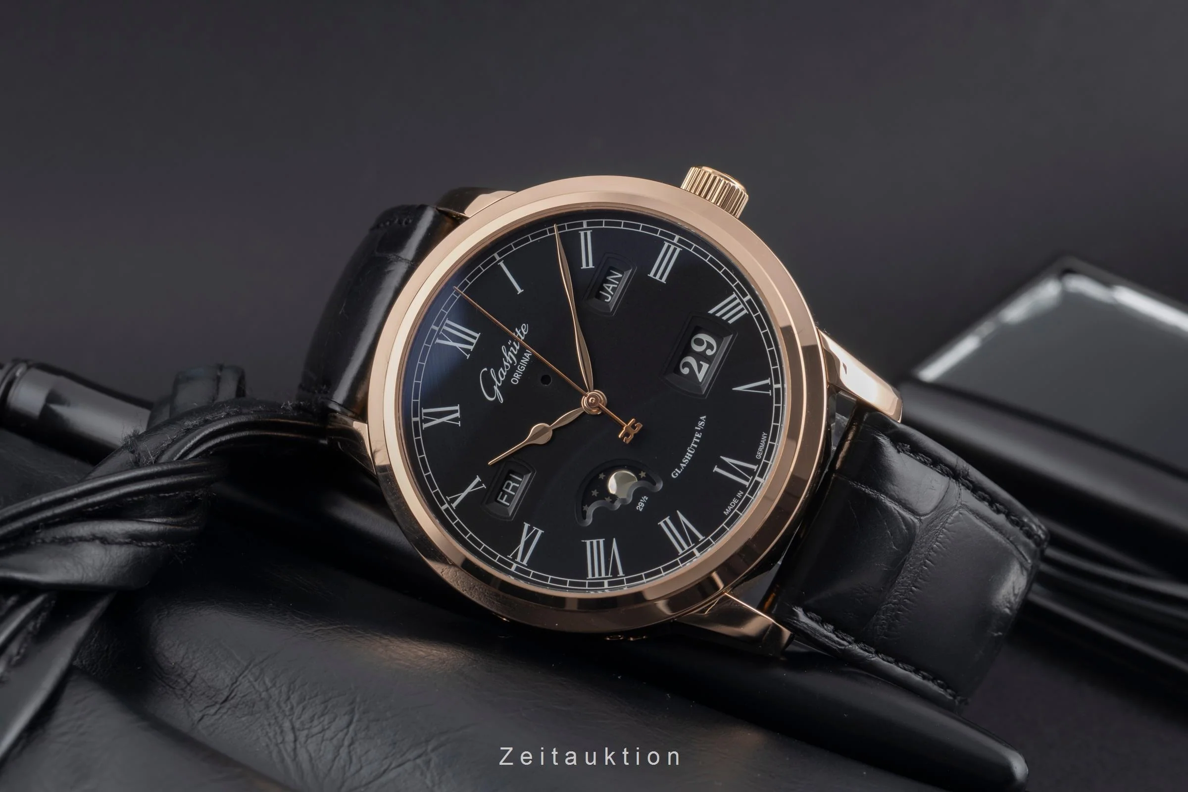 Glashütte Senator 18 ct red gold automatic men's watch 100-02-25-05-05  [2600546] - Image 3