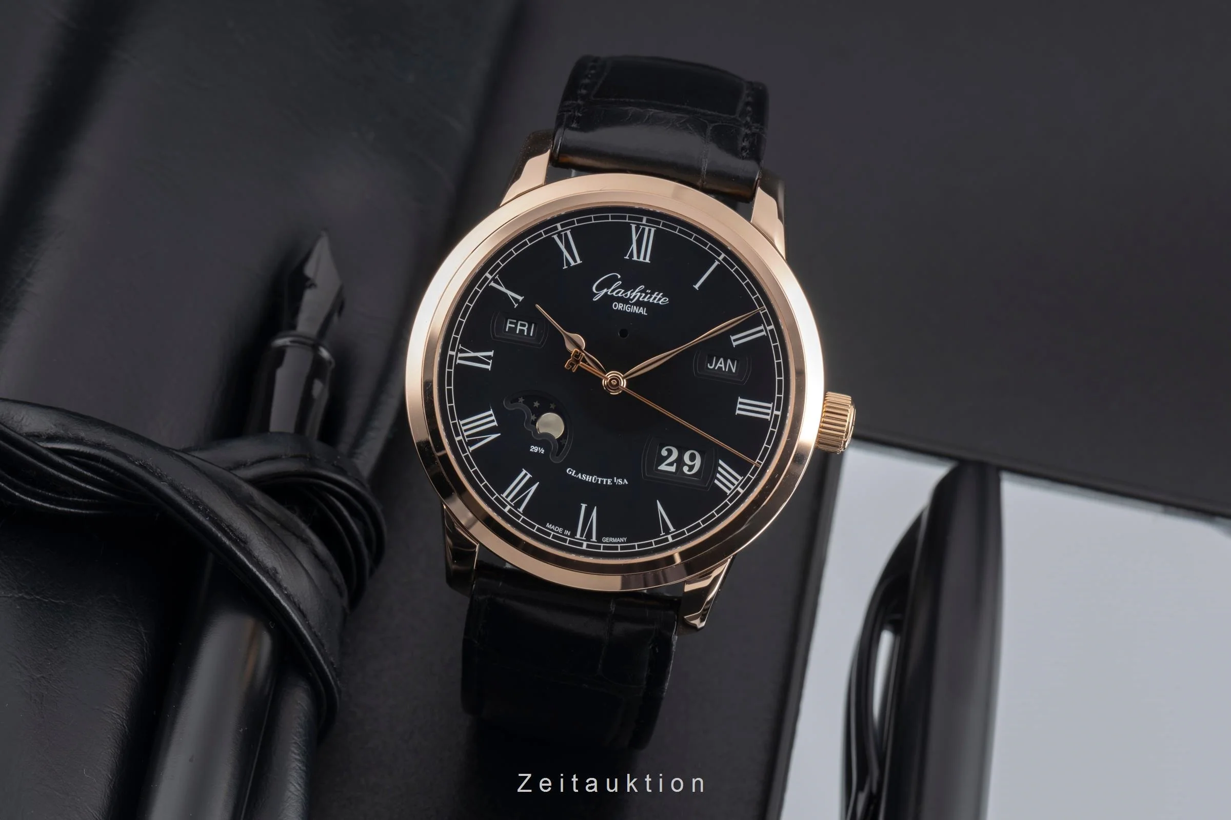 Glashütte Senator 18 ct red gold automatic men's watch 100-02-25-05-05  [2600546] - Image 4