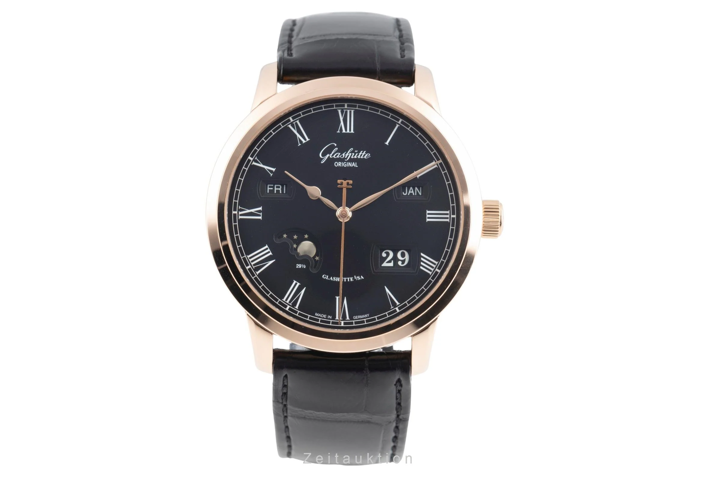 Glashütte Senator 18 ct red gold automatic men's watch 100-02-25-05-05  [2600546] - Image 5