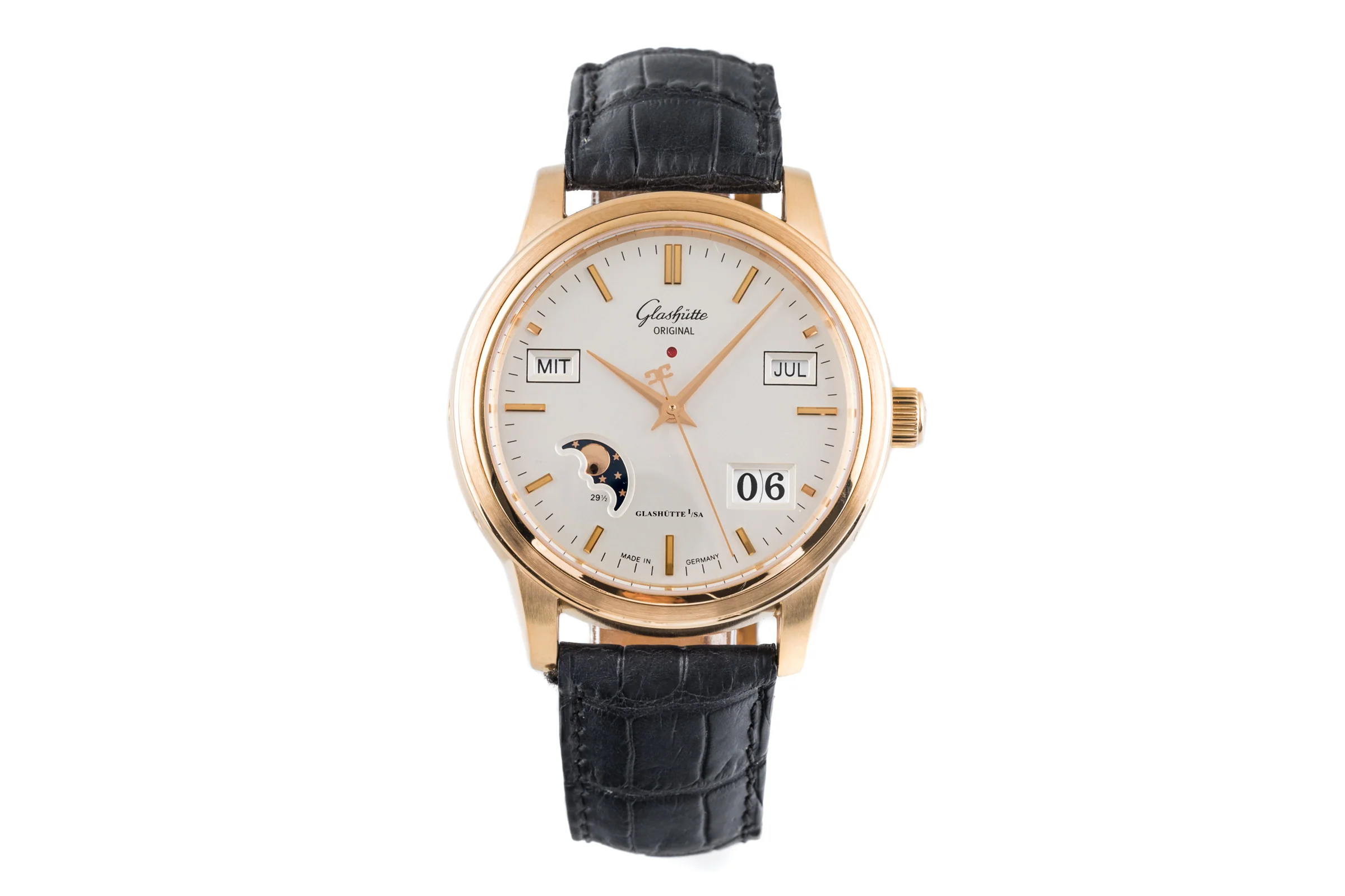 Glashütte Senator 18 ct red gold automatic men's watch 39-50-01-11-04  [2203670] - Image 4