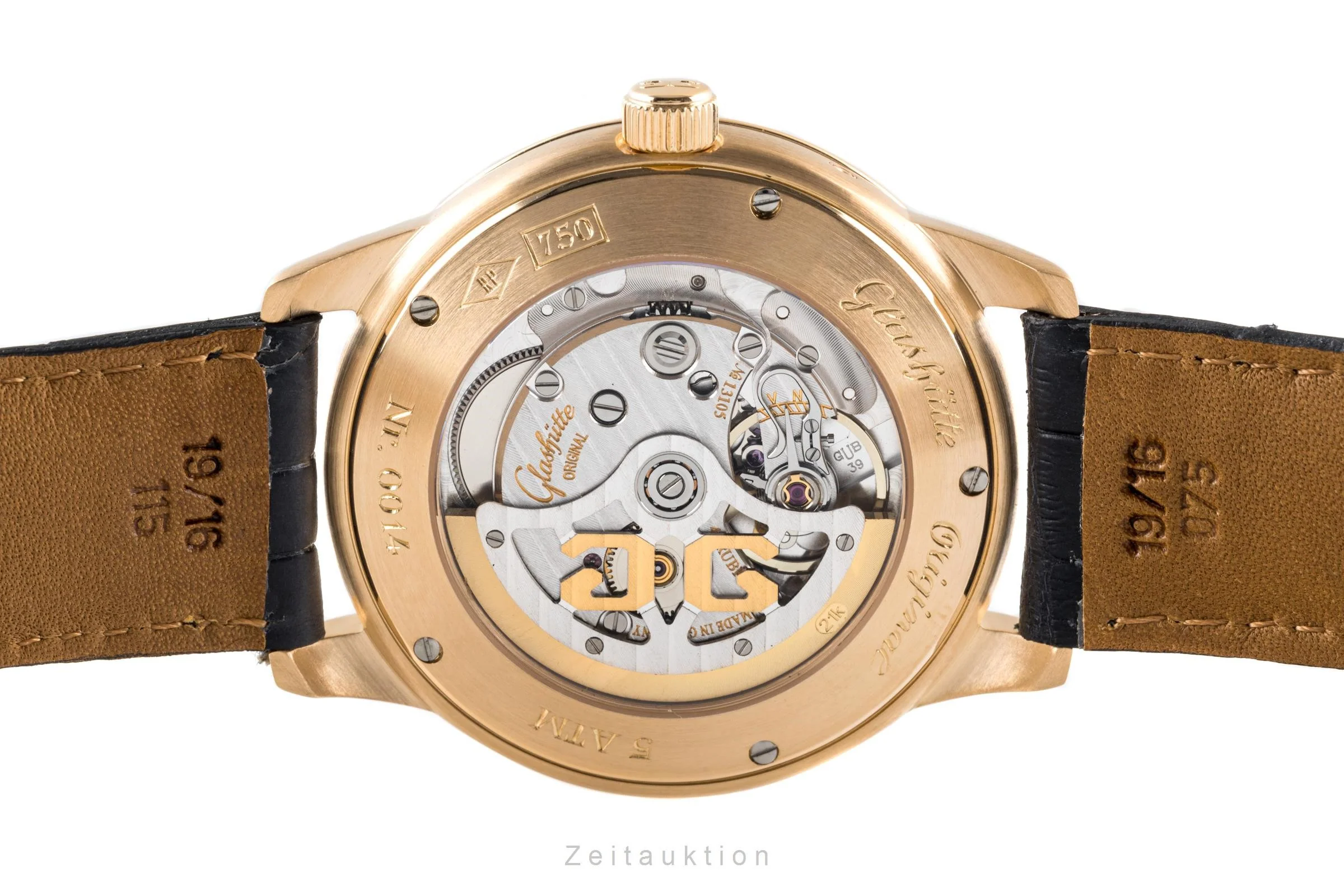 Glashütte Senator 18 ct red gold automatic men's watch 39-50-01-11-04  [2203670] - Image 9