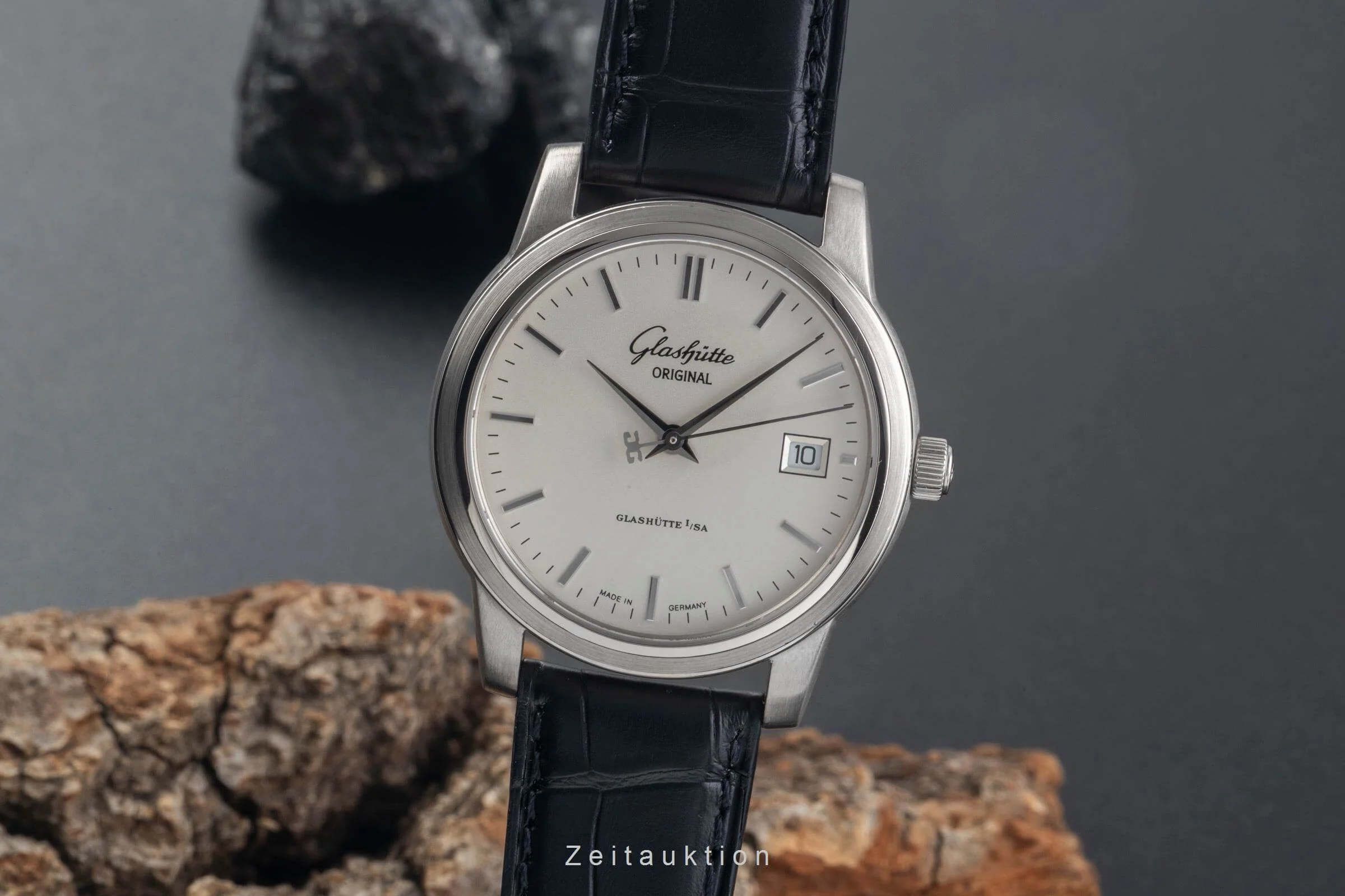 Glashütte Senator 18 ct white gold automatic men's watch 39-11-11-09-04  [2500929] - Image 2