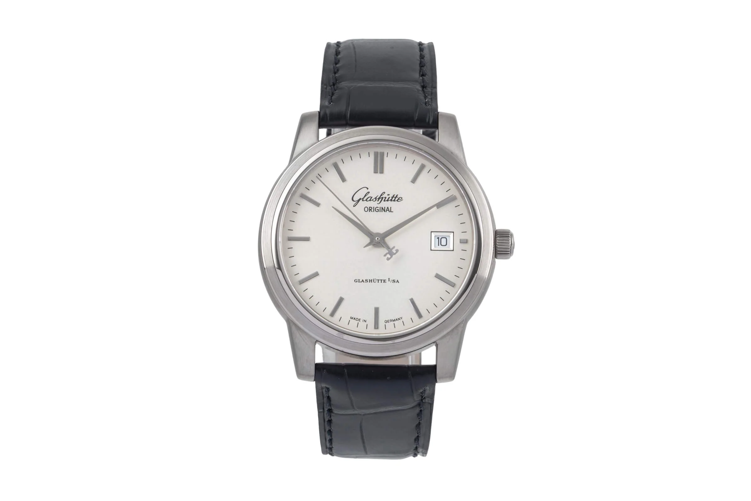 Glashütte Senator 18 ct white gold automatic men's watch 39-11-11-09-04  [2500929] - Image 5