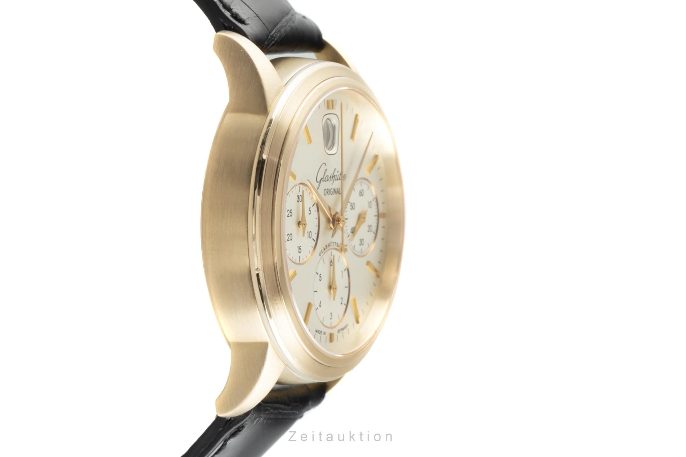 Glashütte Senator chronograph 18 ct gold automatic men's watch 39-32-12-12-04 LP: 26700EUR  [2108839] - Image 7