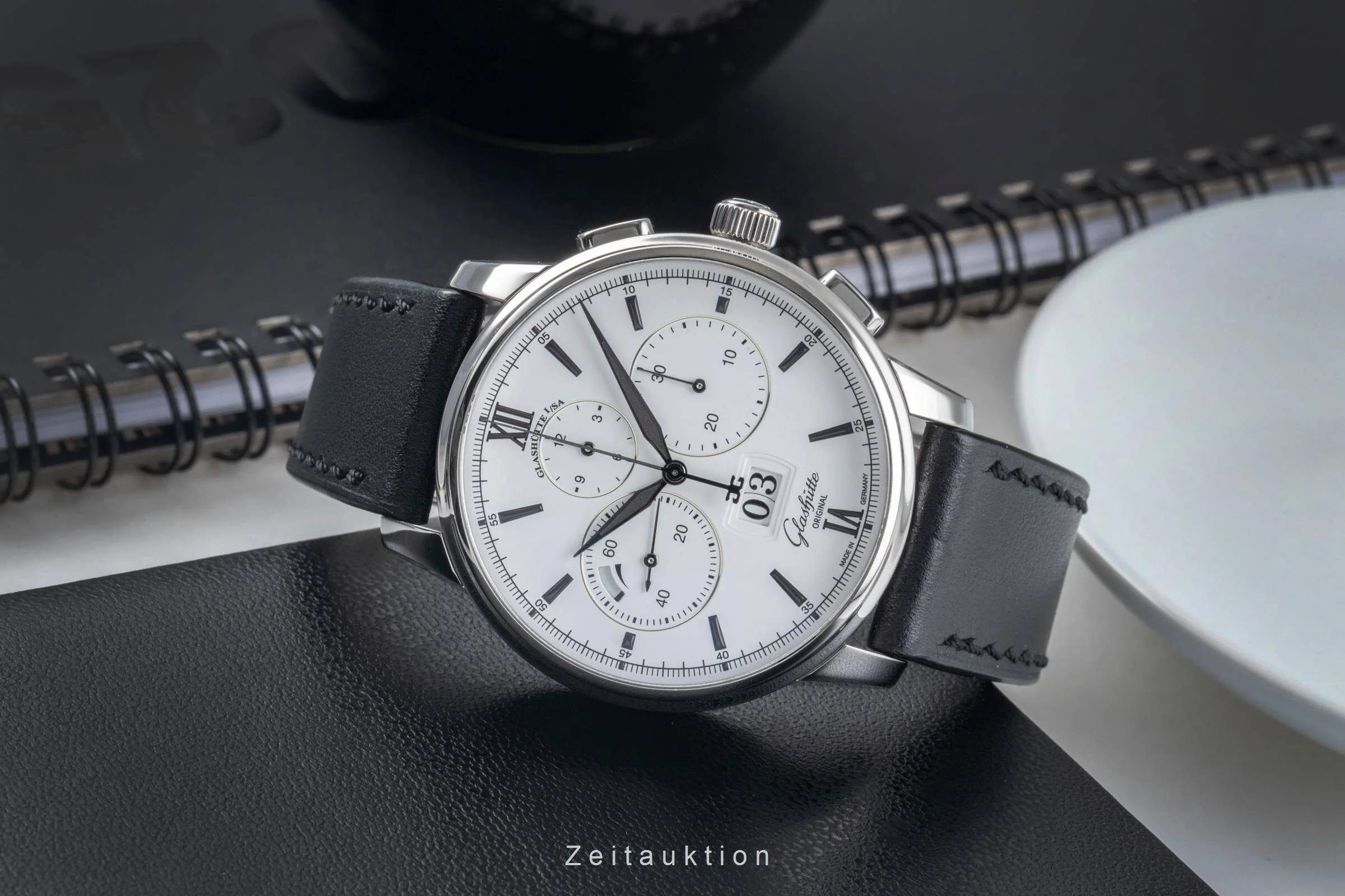 Glashütte Senator chronograph steel automatic men's watch 1-37-01-05-02-35 LP: 15200EUR  [2500019] - Image 3