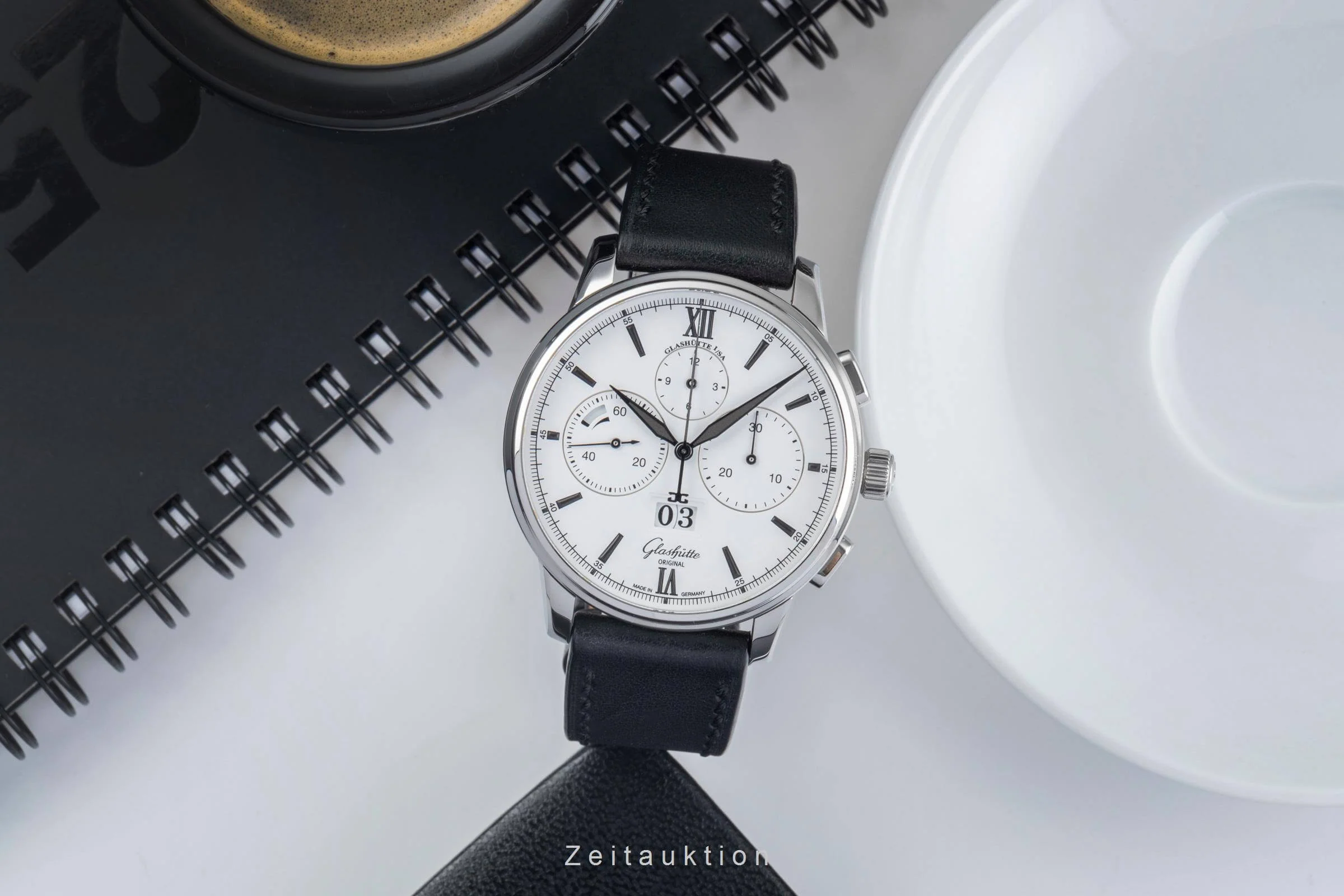 Glashütte Senator chronograph steel automatic men's watch 1-37-01-05-02-35 LP: 15200EUR  [2500019] - Image 4