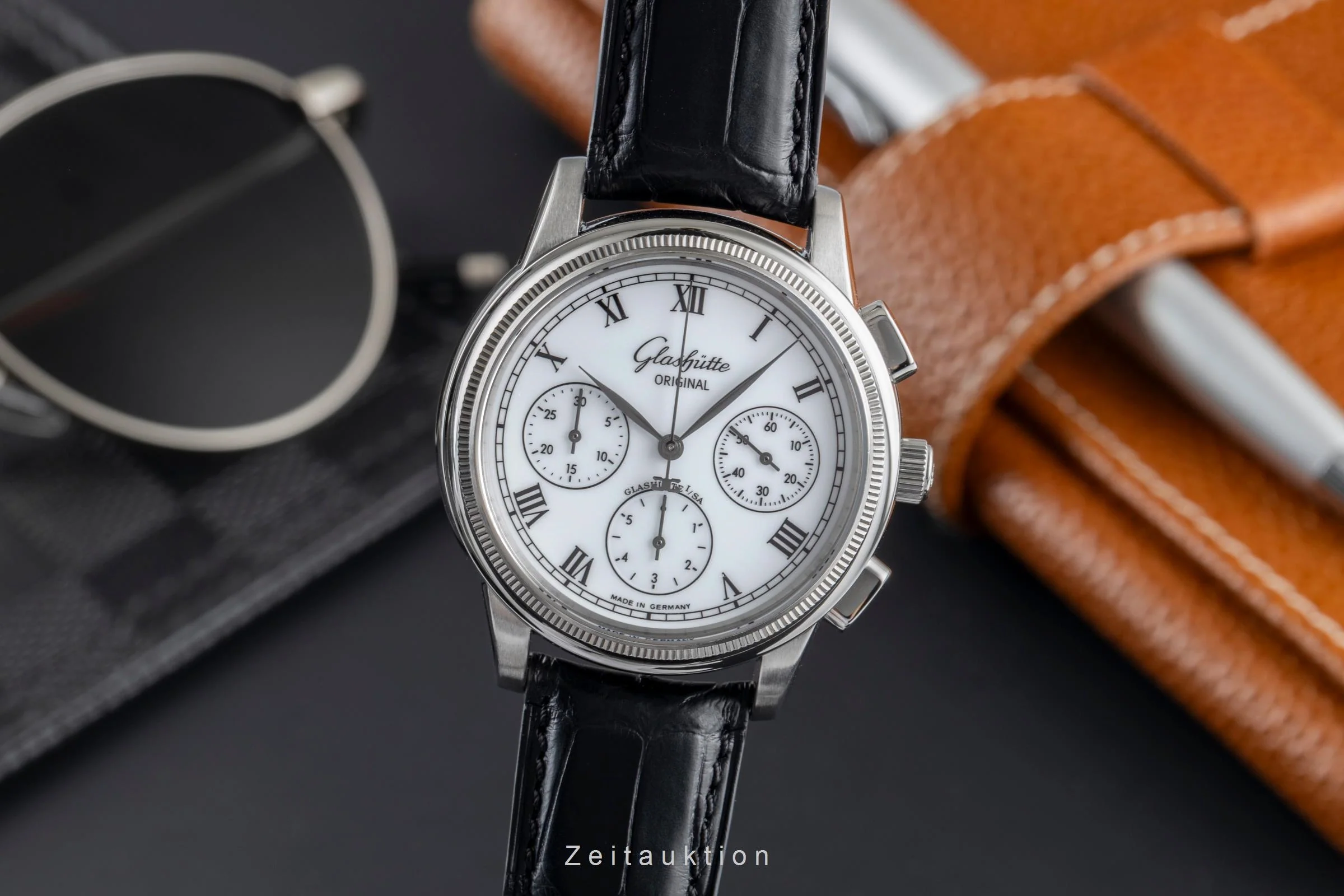 Glashütte Senator chronograph steel automatic men's watch 1-39-31-05-03-04  [2504667] - Image 2