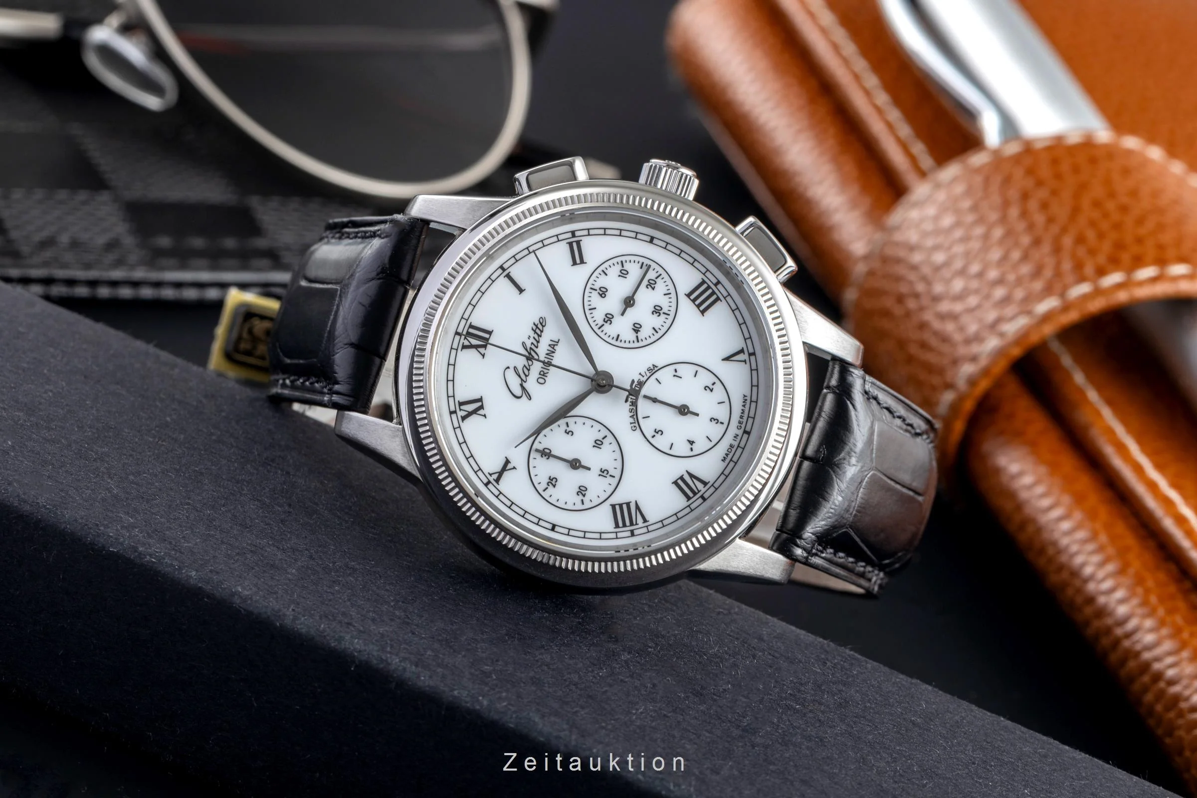 Glashütte Senator chronograph steel automatic men's watch 1-39-31-05-03-04  [2504667] - Image 3