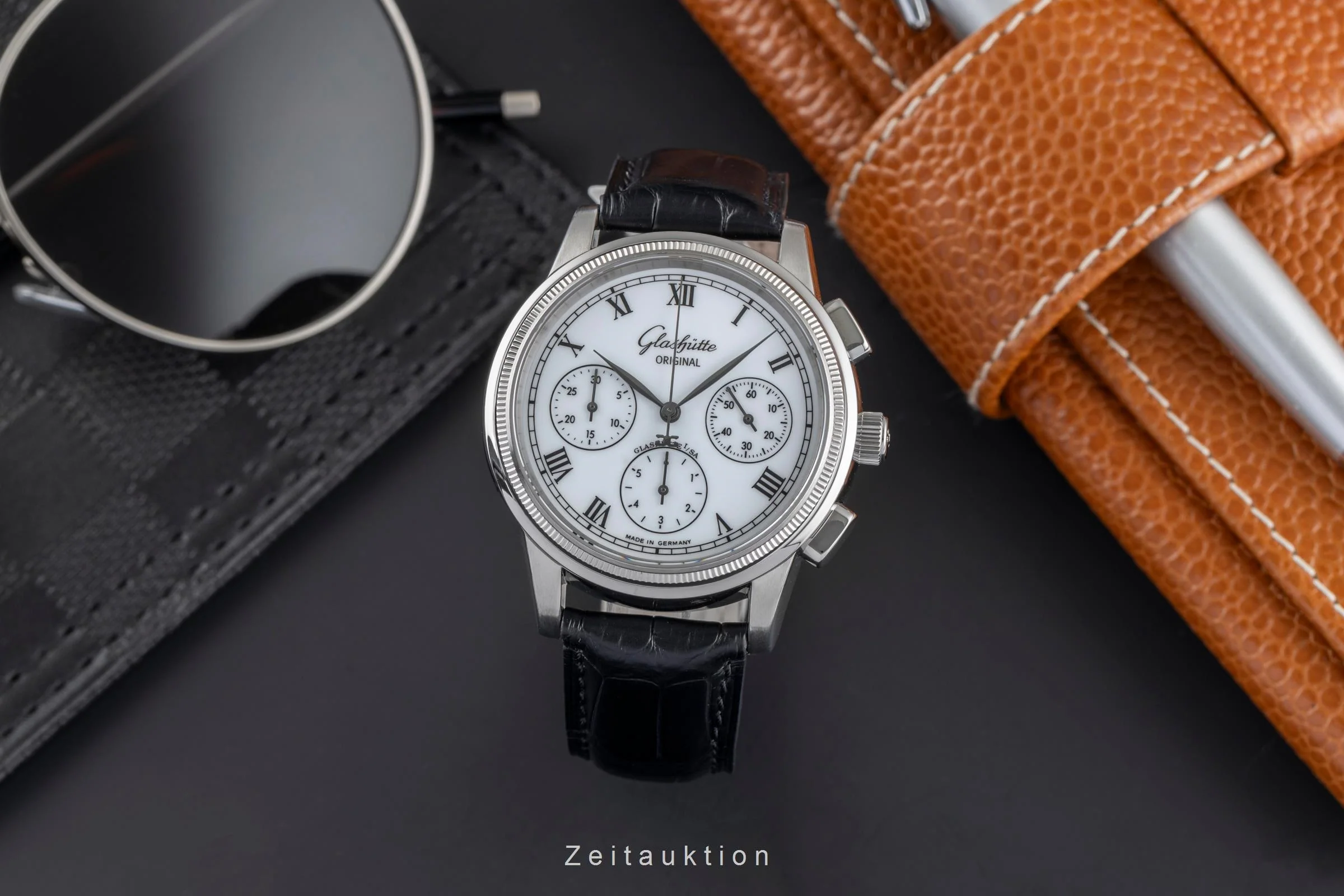Glashütte Senator chronograph steel automatic men's watch 1-39-31-05-03-04  [2504667] - Image 4