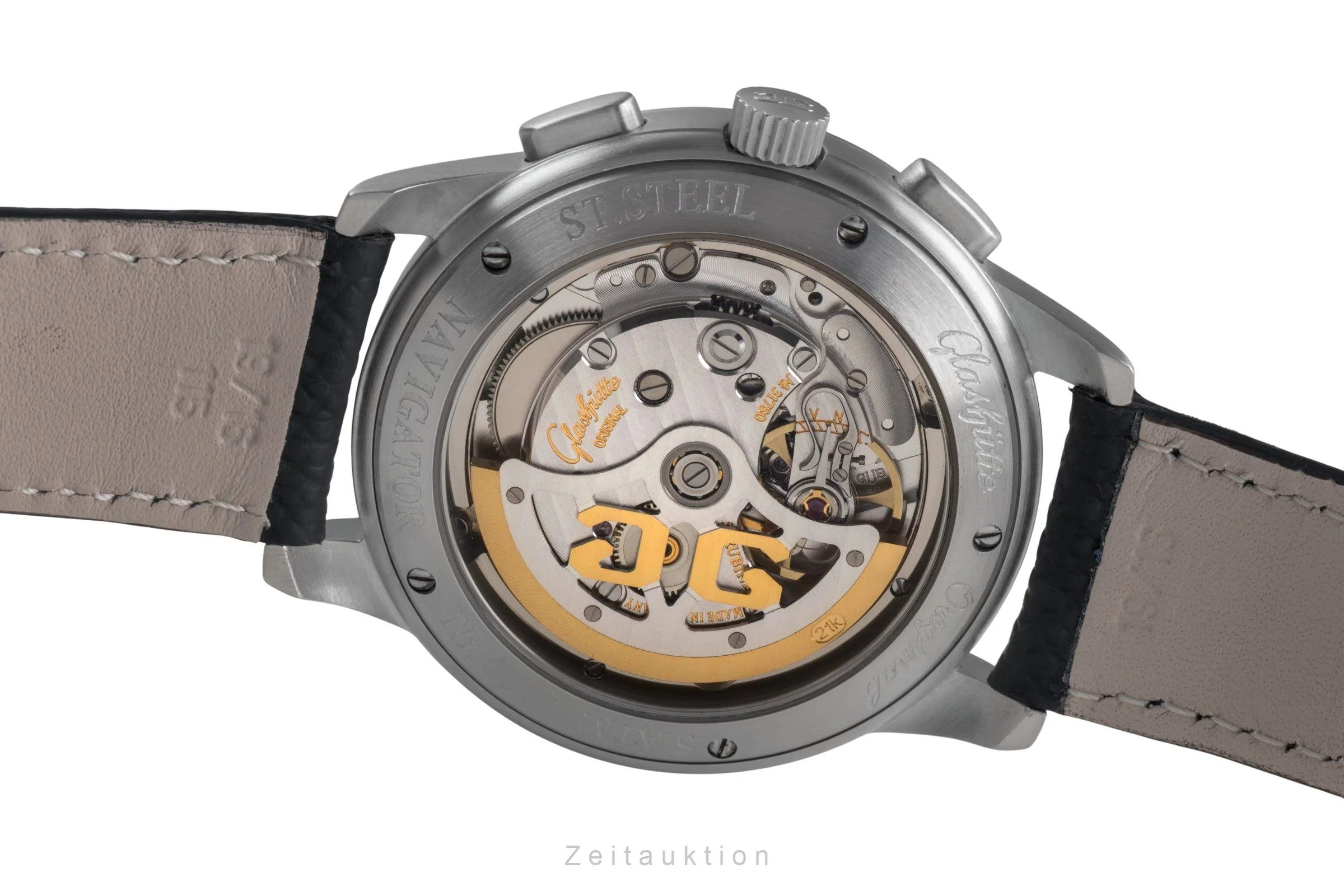 Glashütte Senator chronograph steel automatic men's watch 1-39-31-13-17-04	  [2503655] - Image 11