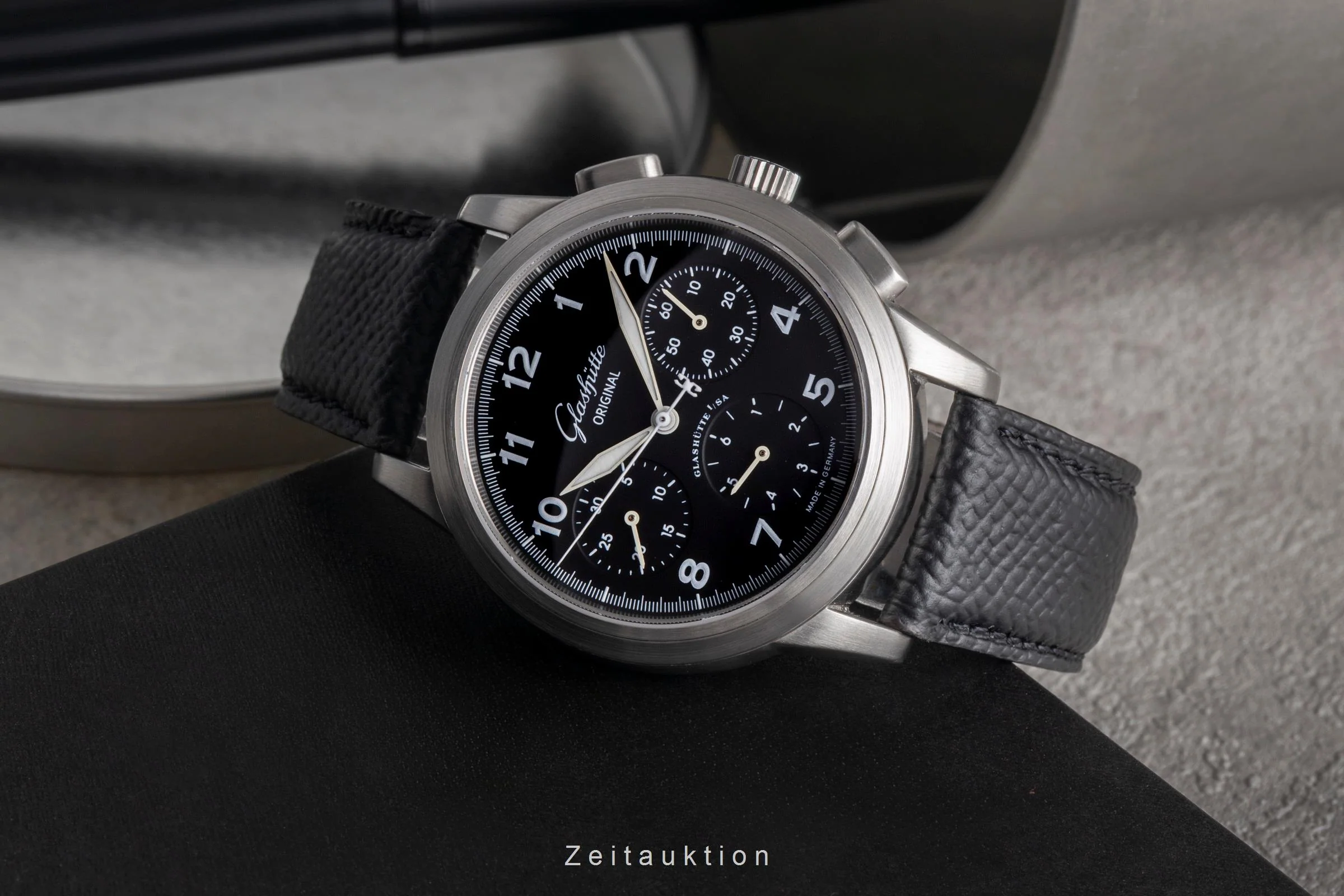 Glashütte Senator chronograph steel automatic men's watch 1-39-31-13-17-04	  [2503655] - Image 3