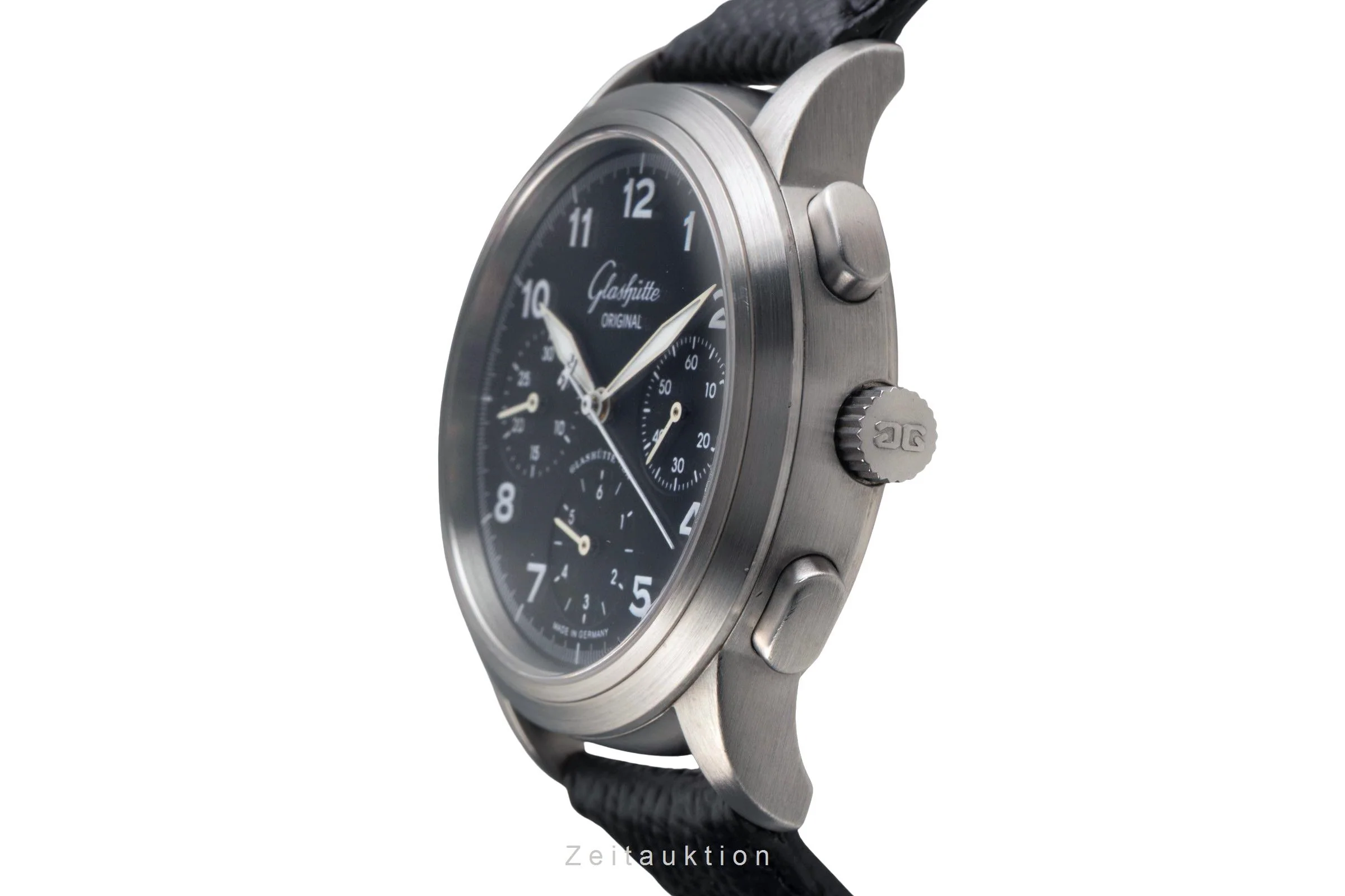 Glashütte Senator chronograph steel automatic men's watch 1-39-31-13-17-04	  [2503655] - Image 7