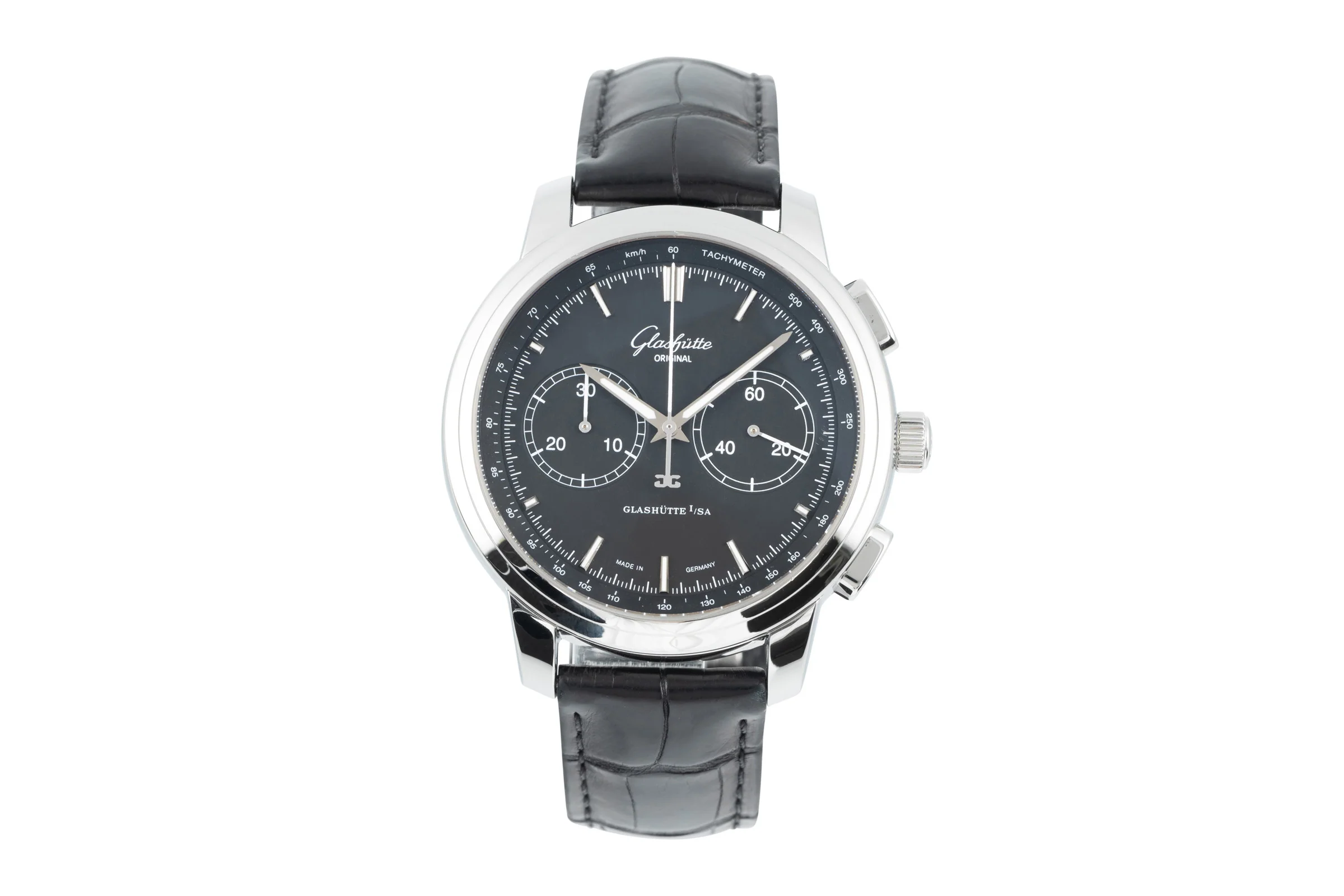 Glashütte Senator chronograph steel automatic men's watch 1-39-34-20-42-04 LP: 7800EUR  [2204279] - Image 4