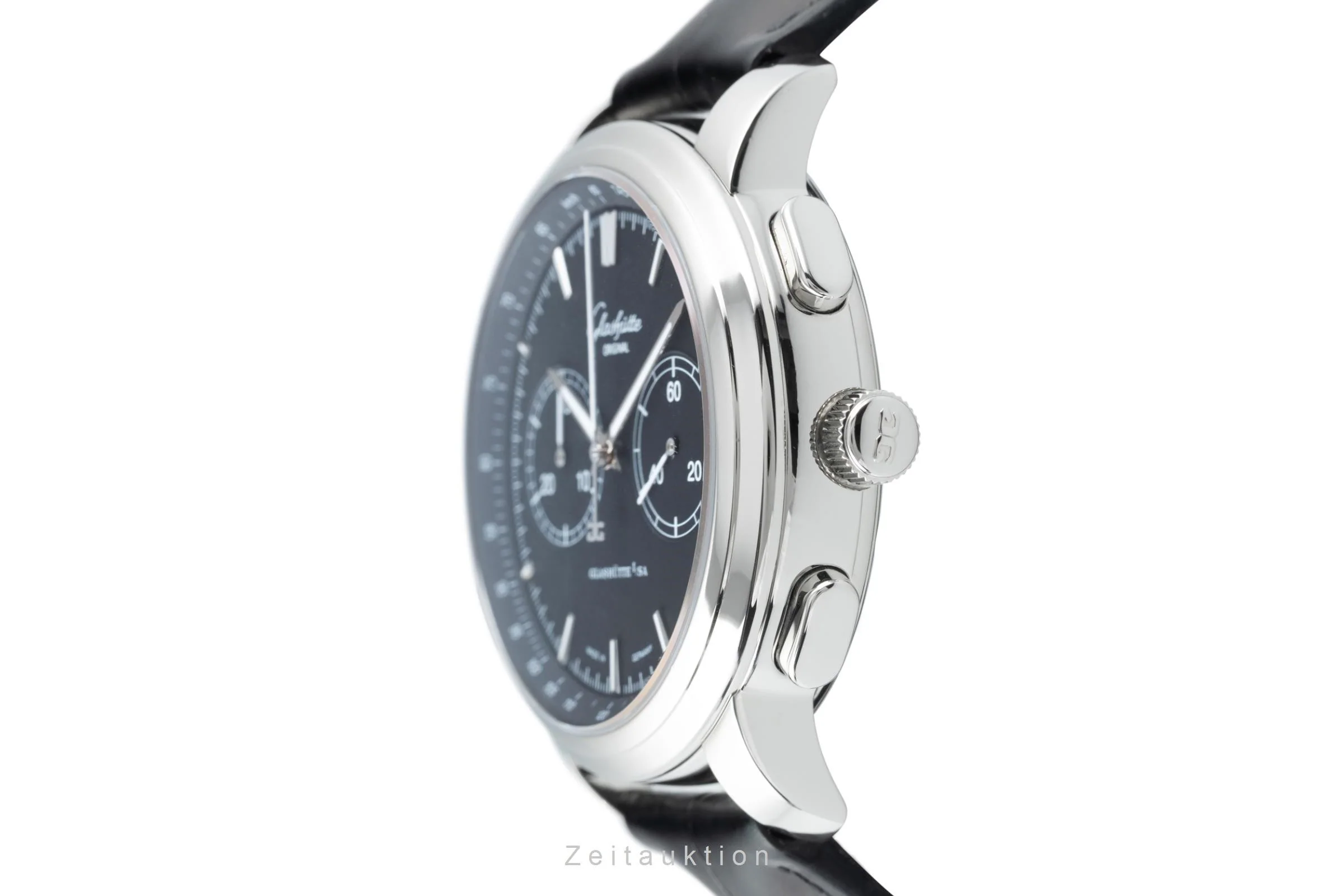 Glashütte Senator chronograph steel automatic men's watch 1-39-34-20-42-04 LP: 7800EUR  [2204279] - Image 6