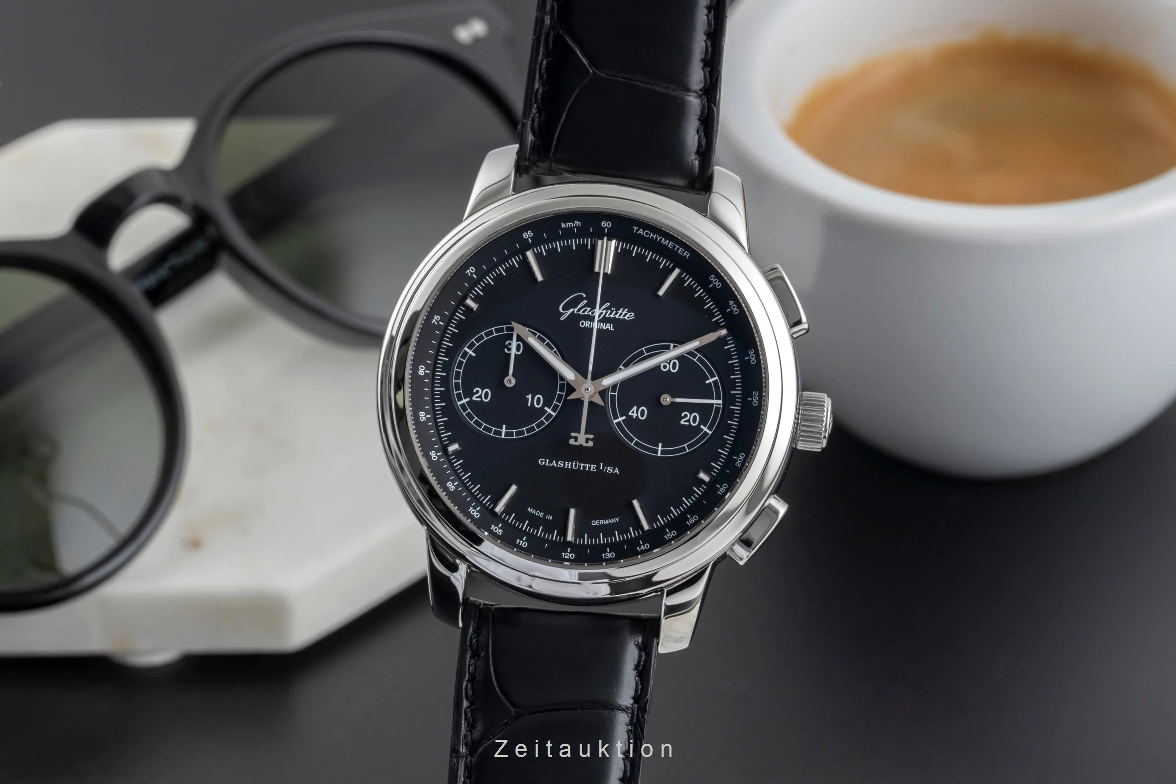Glashütte Senator chronograph steel automatic men's watch 1-39-34-20-42-04  [2502532] - Image 2